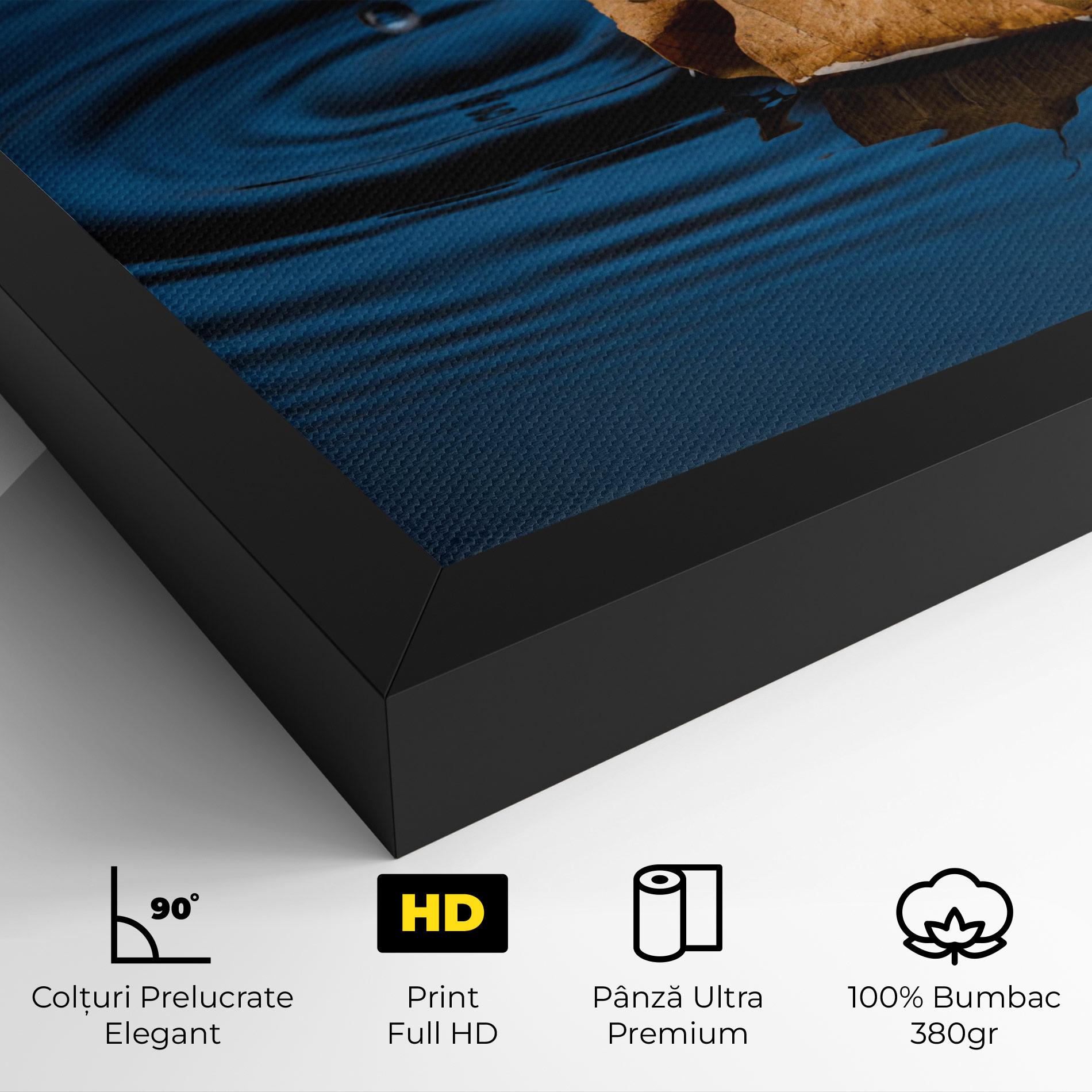 Tablou Canvas Autumn Leaf Water mockup 4