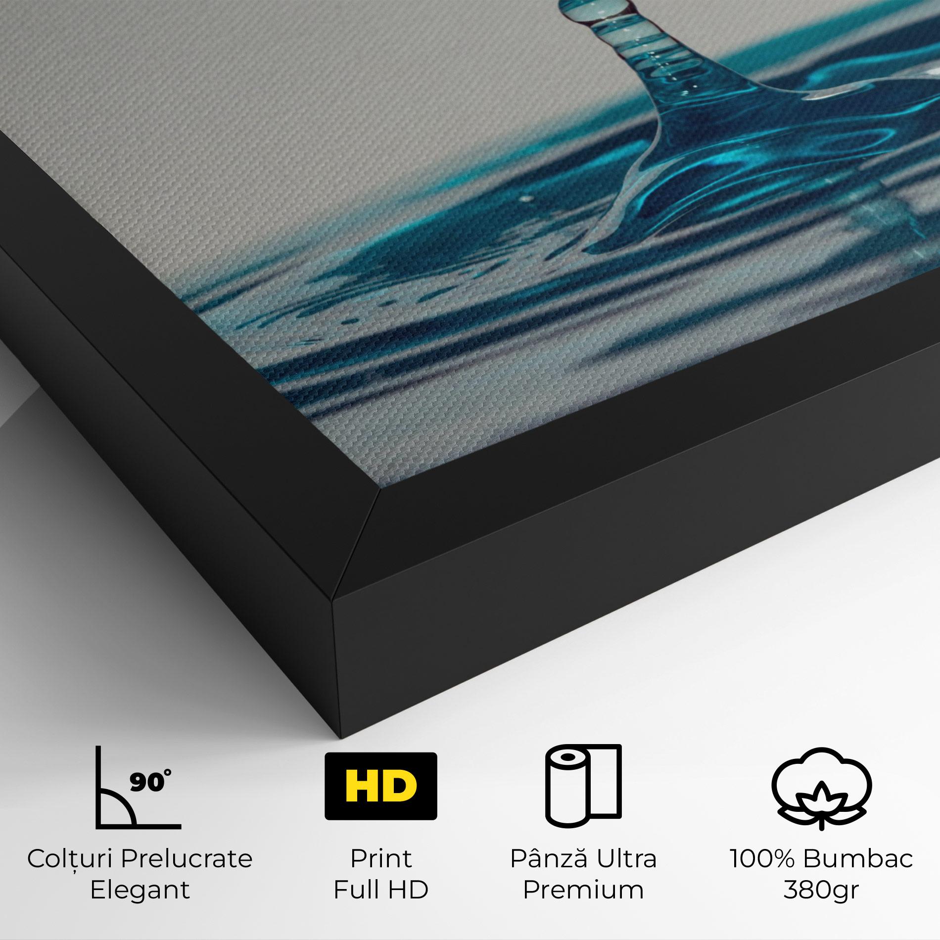 Tablou Canvas Blue Water Drop mockup 4