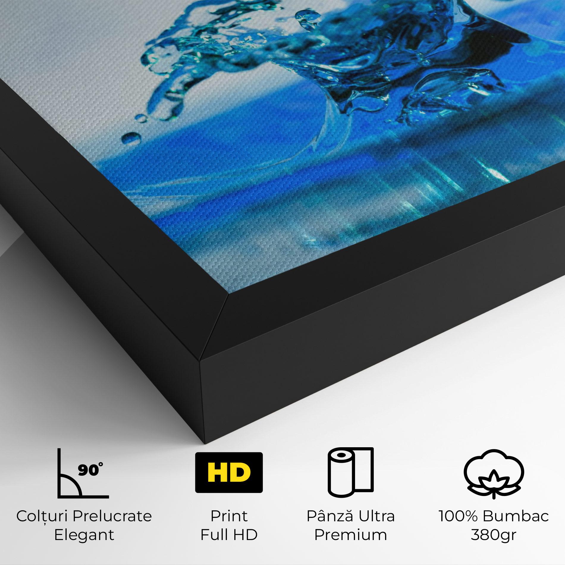Tablou Canvas Blue Water Splash mockup 4