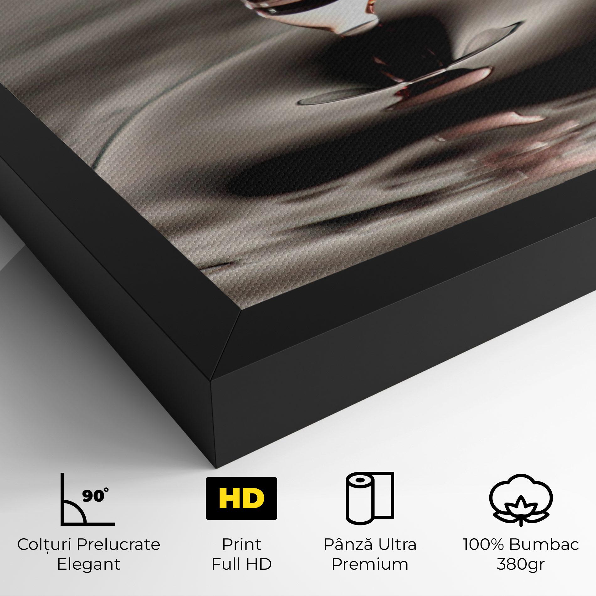 Tablou Canvas Close Red Water Drop mockup 4