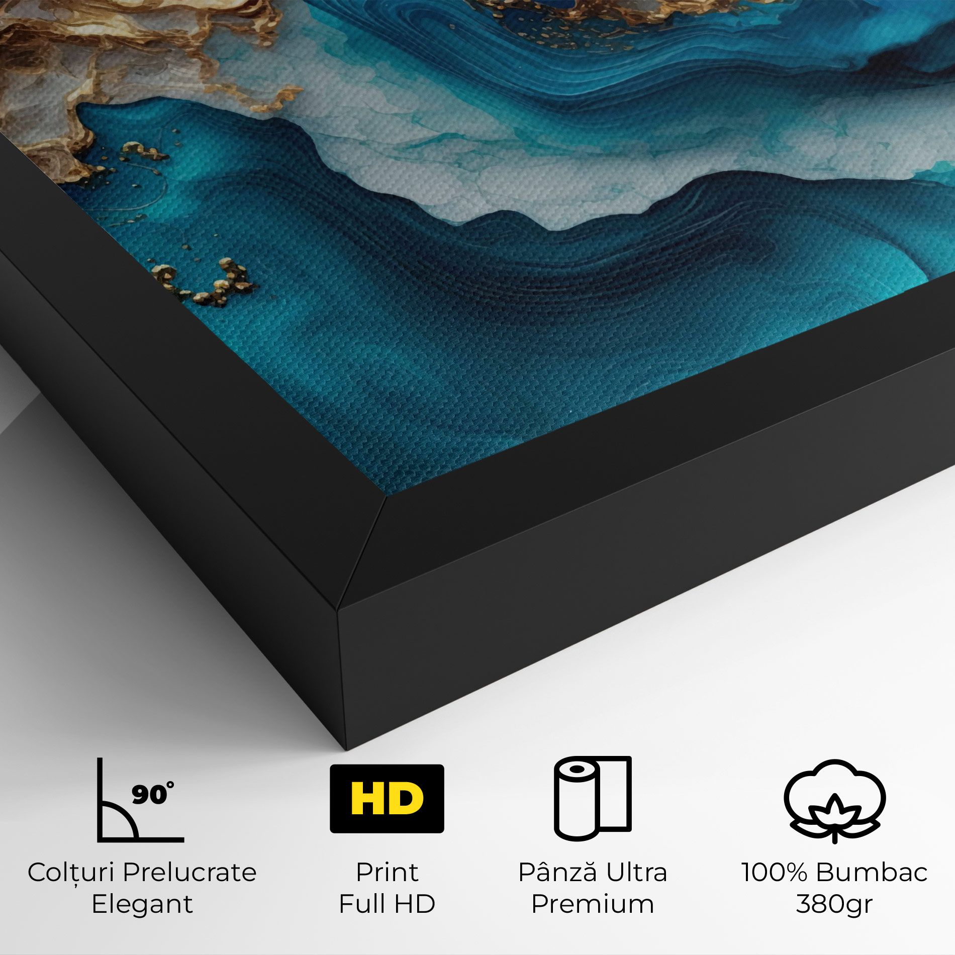 Gold Blue Art Wave mockup 4