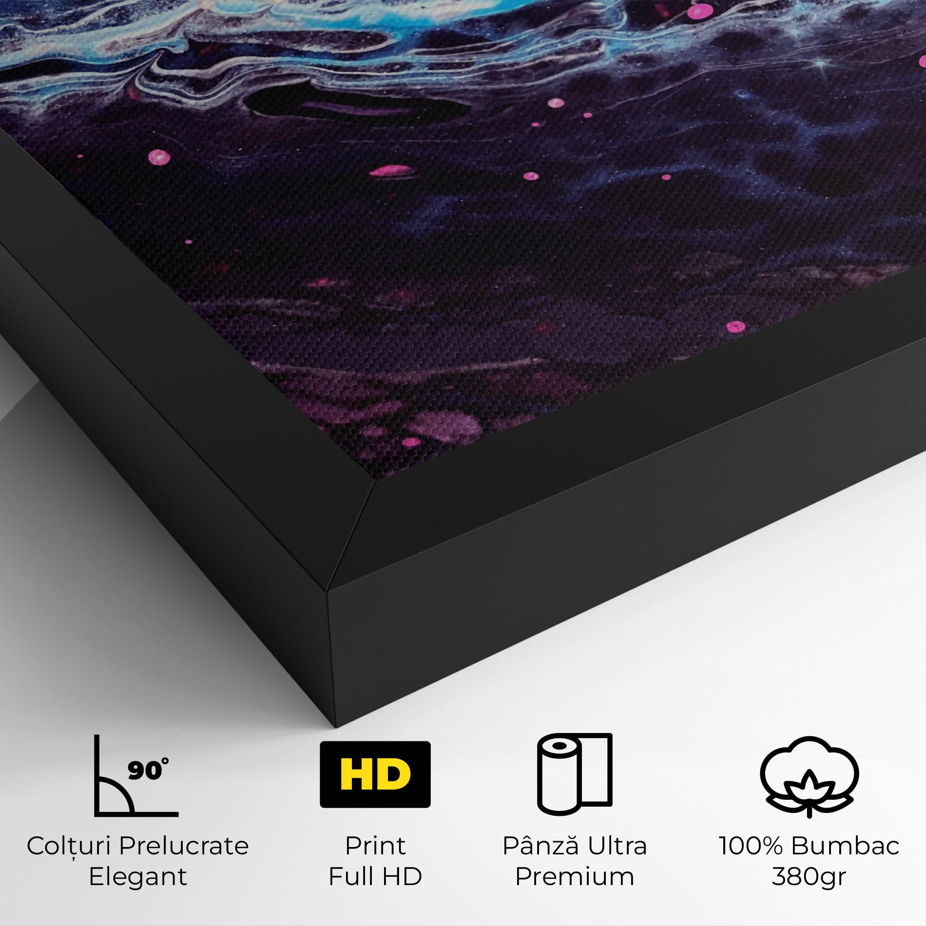 Tablou Canvas Purple Blue Water mockup 4