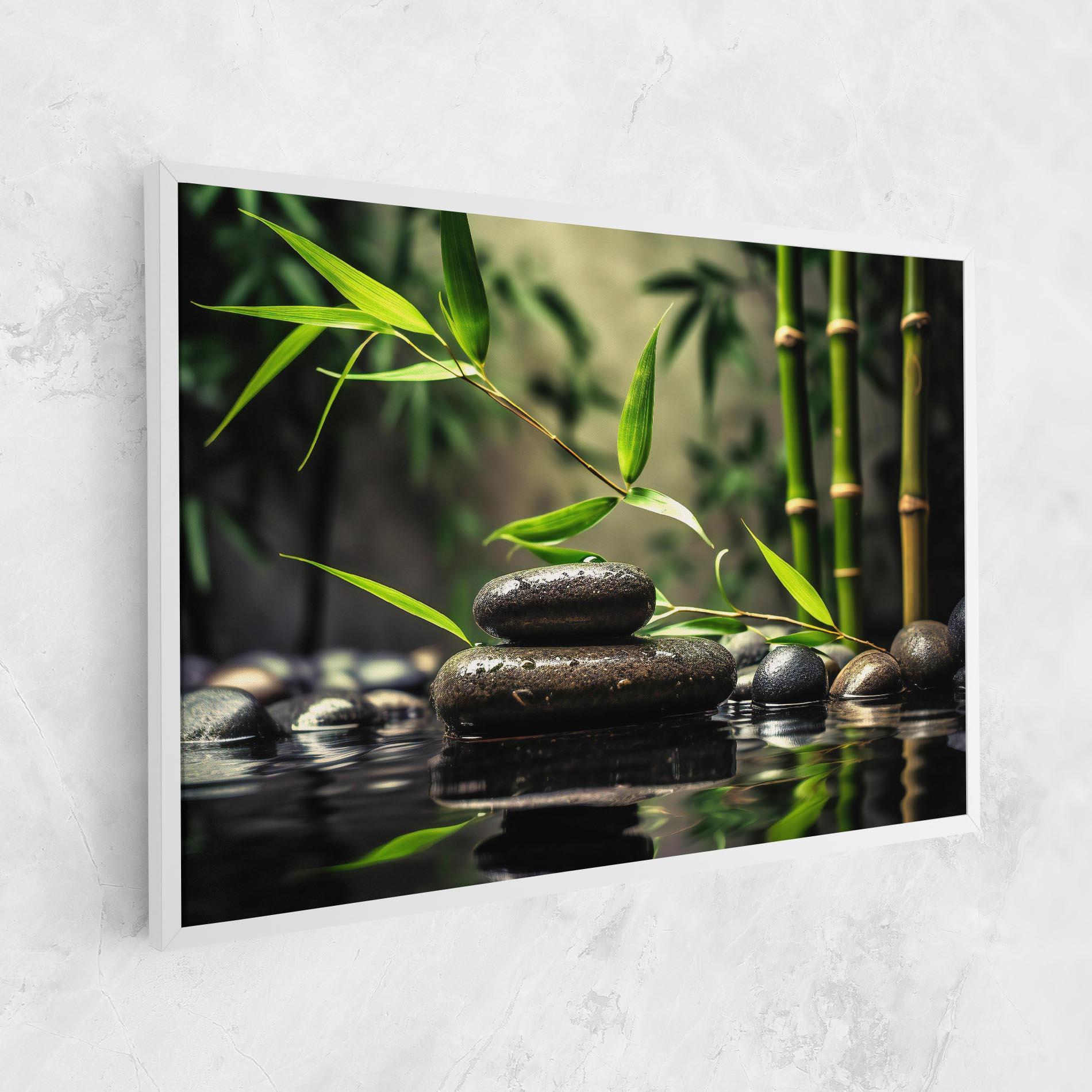 Tablou Canvas Bamboo Plant Water mockup 1