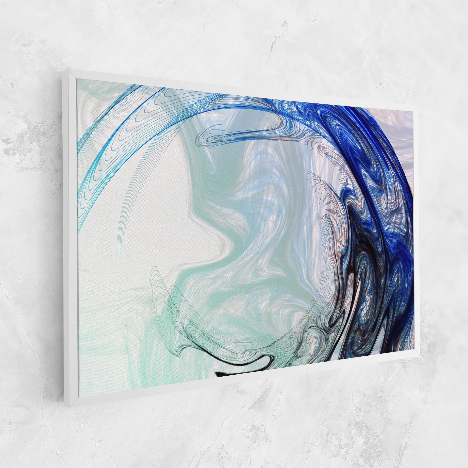 Tablou Canvas Blue Black Art mockup 1