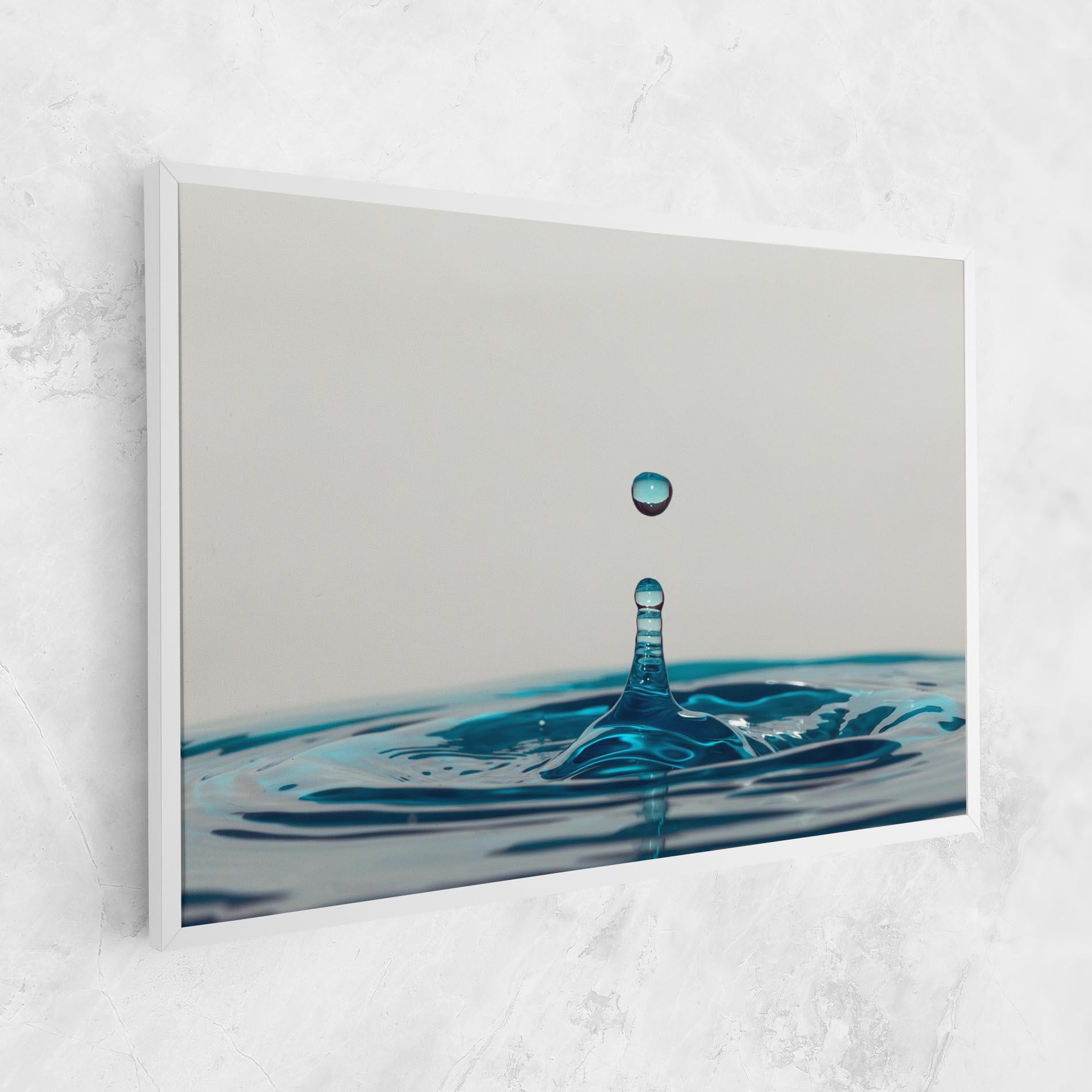 Tablou Canvas Blue Water Drop mockup 1