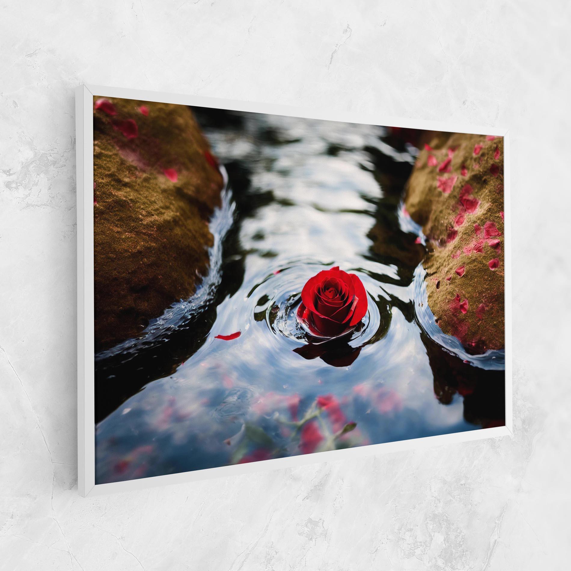 Tablou Canvas Floating Water Rose mockup 1