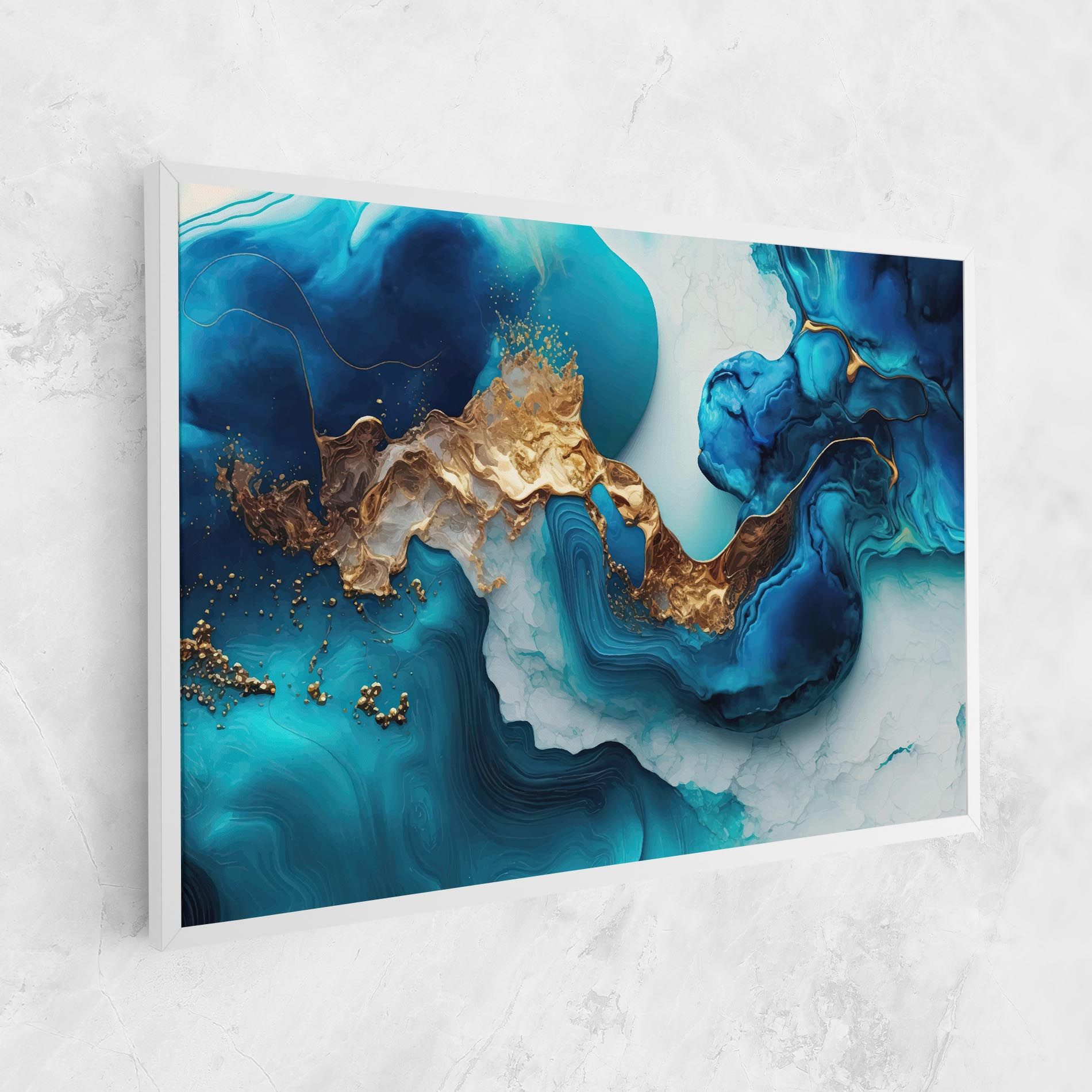 Gold Blue Art Wave mockup 1