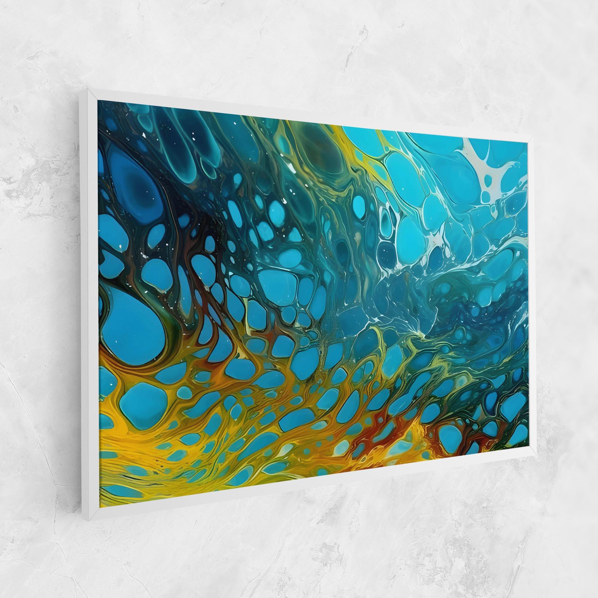 Tablou Canvas Yellow Green Ocean mockup 1