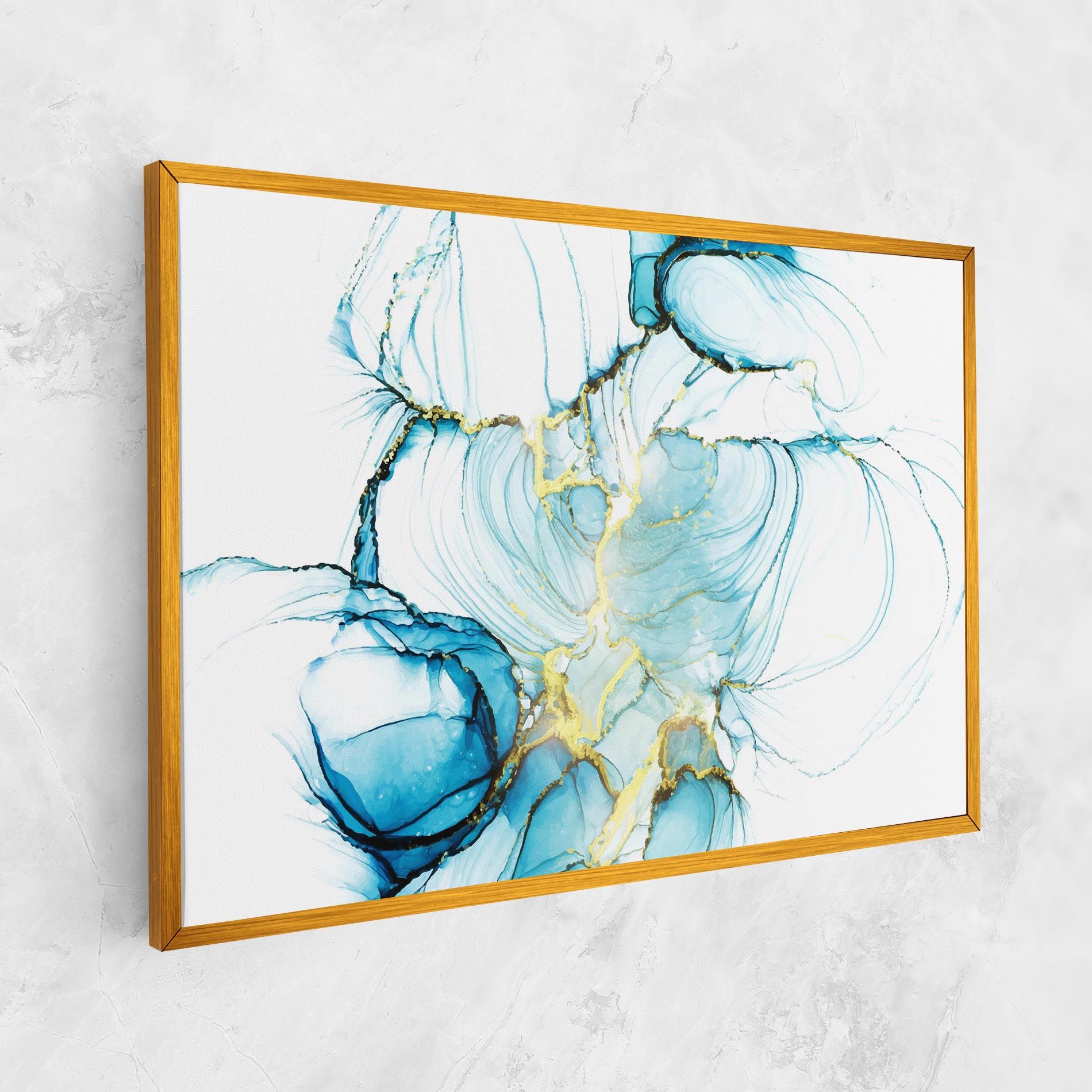 Artistic Gold Blue mockup 1