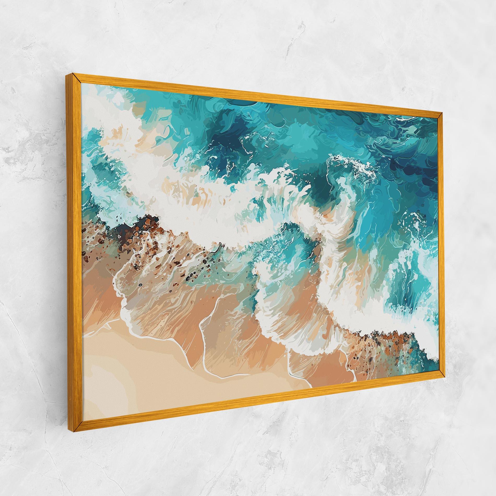 Tablou Canvas Artistic Waves mockup 1