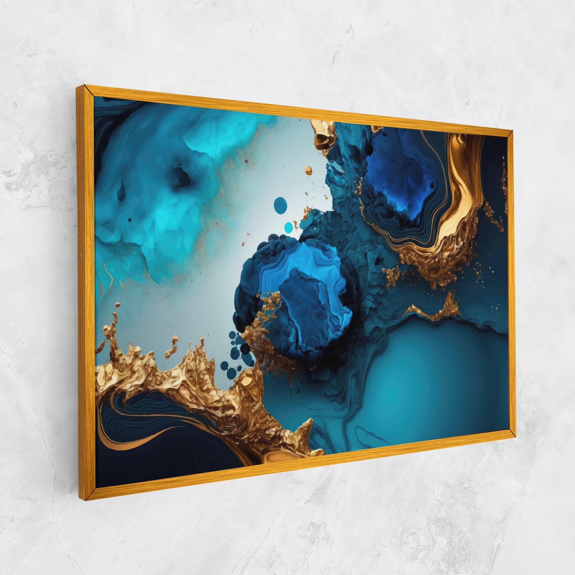 Blue Gold Wave mockup 1