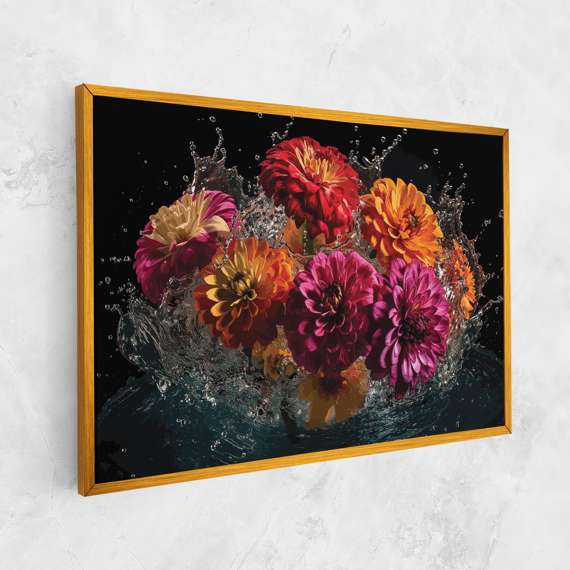 Flower Water Splash mockup 1