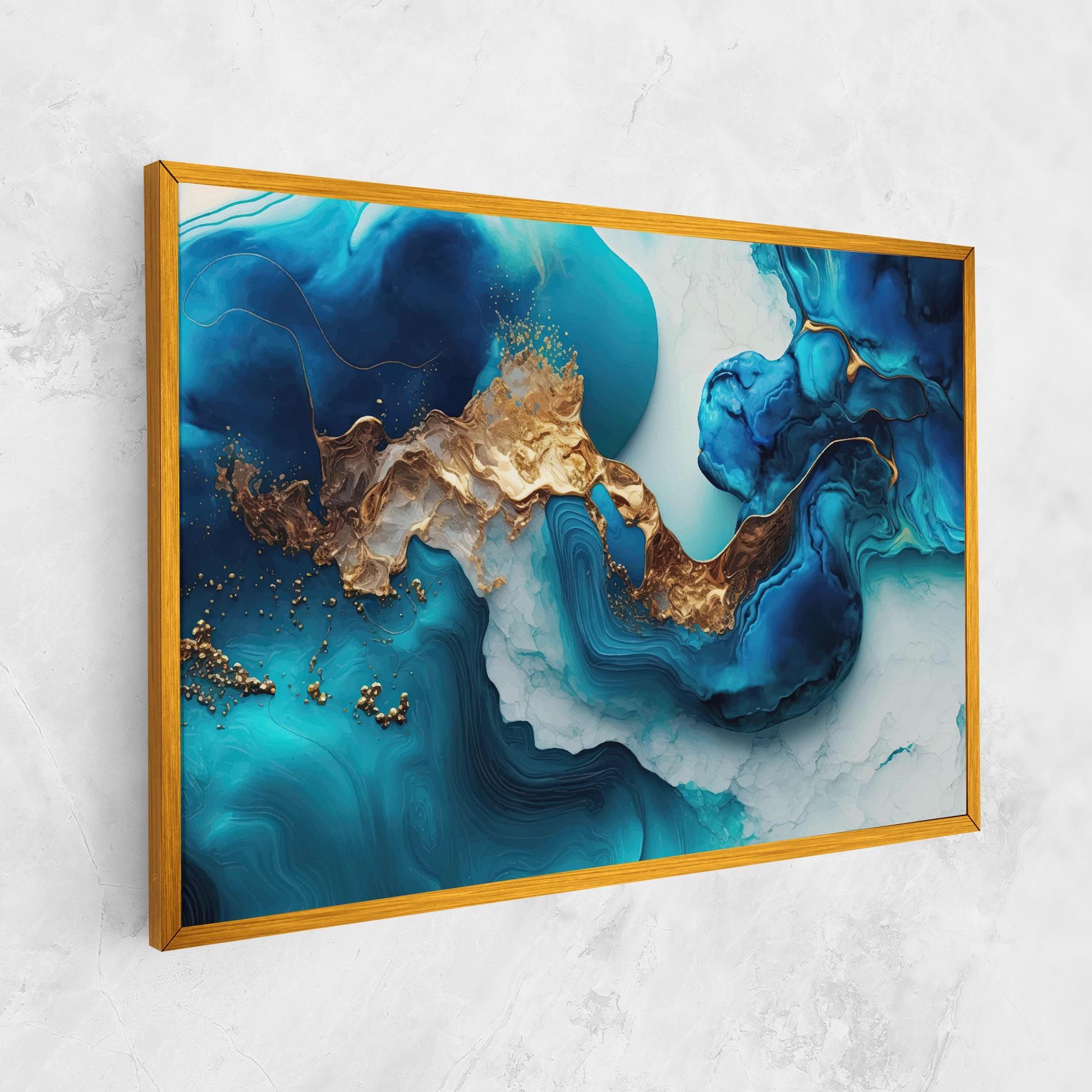 Gold Blue Art Wave mockup 1