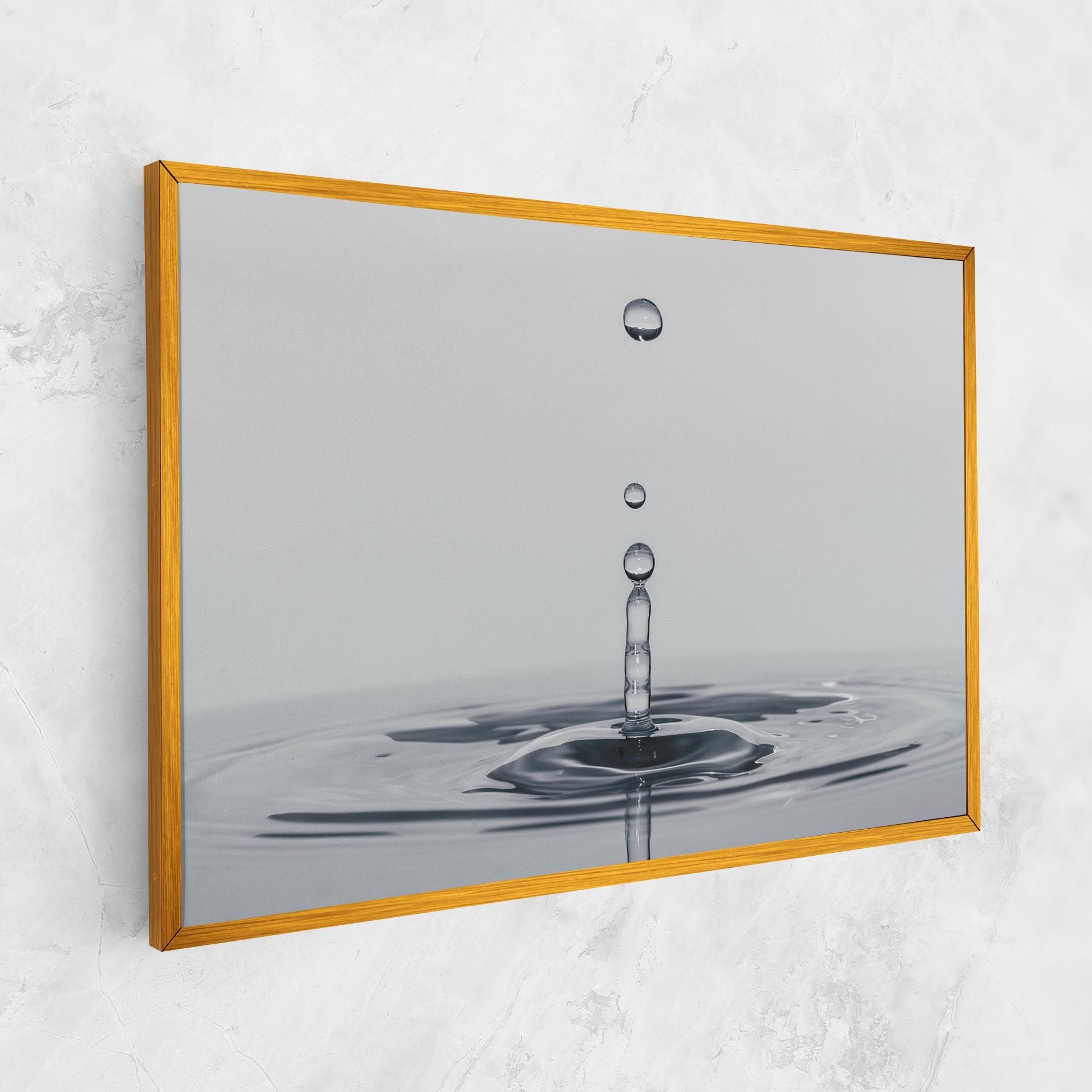Grey Water Drop mockup 1