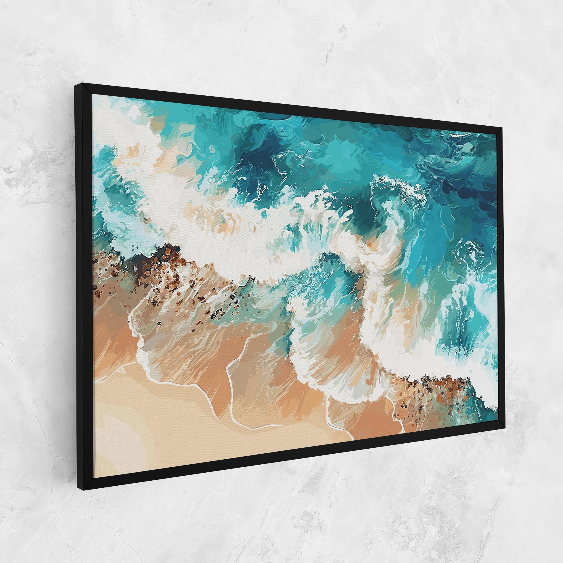 Tablou Canvas Artistic Waves mockup 1