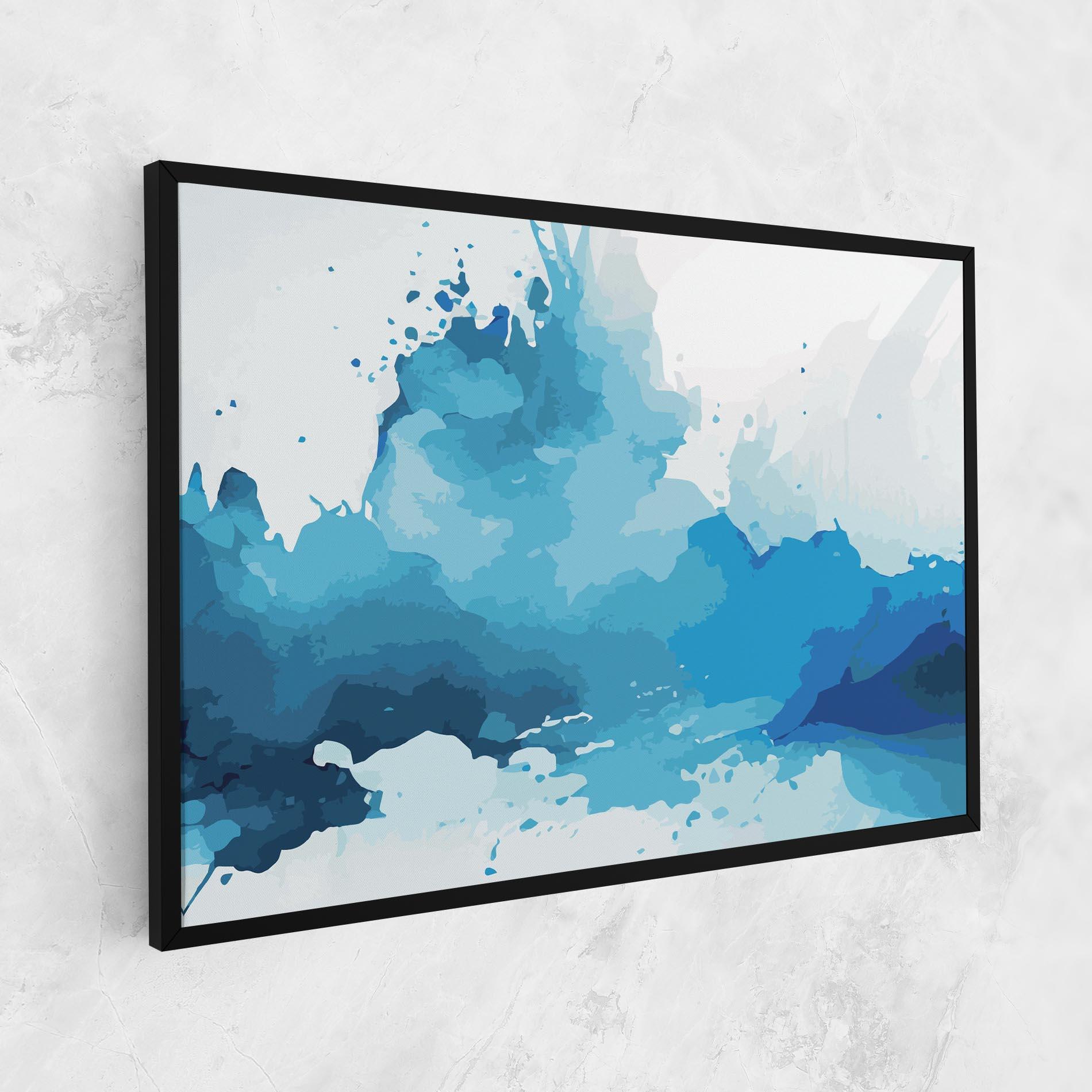 Tablou Canvas Blue Water Art mockup 1