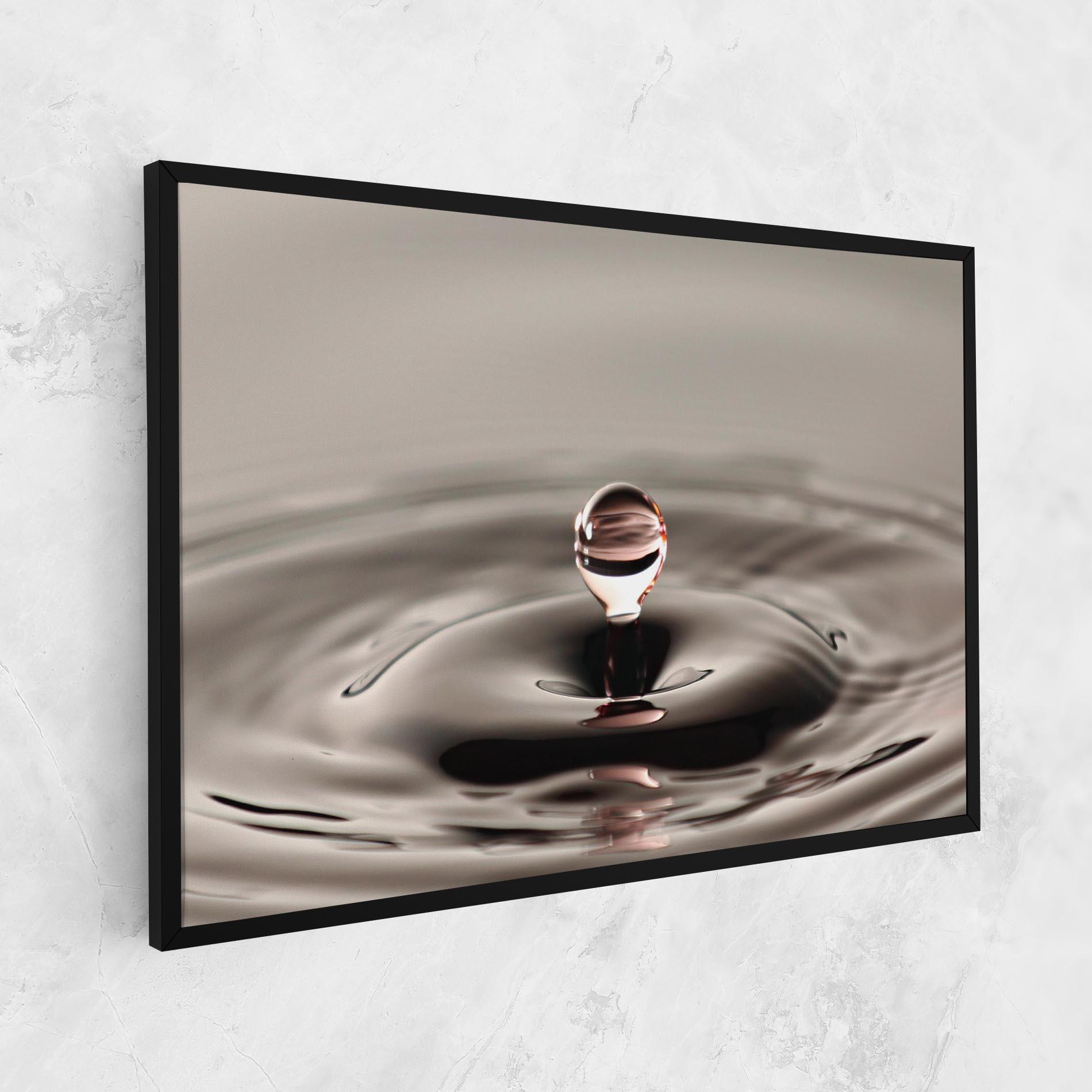 Tablou Canvas Close Red Water Drop mockup 1