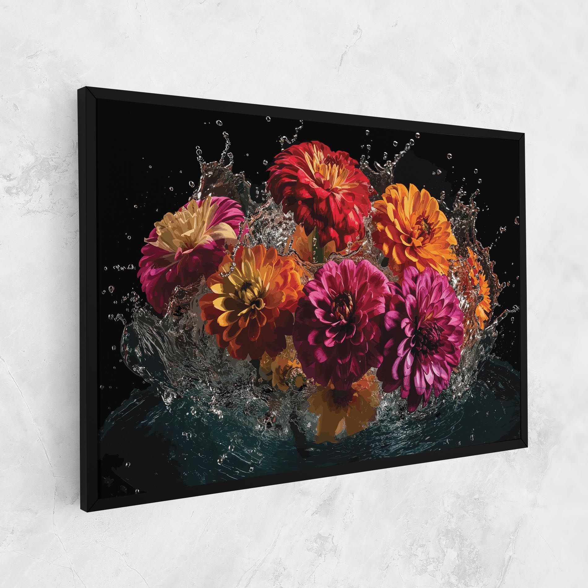 Flower Water Splash mockup 1