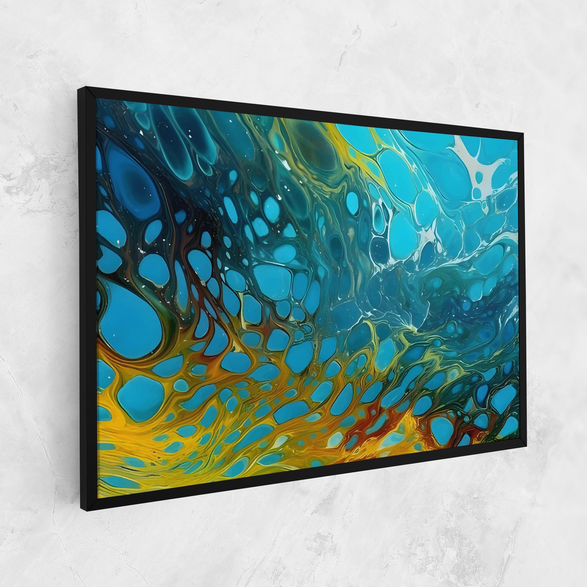 Tablou Canvas Yellow Green Ocean mockup 1