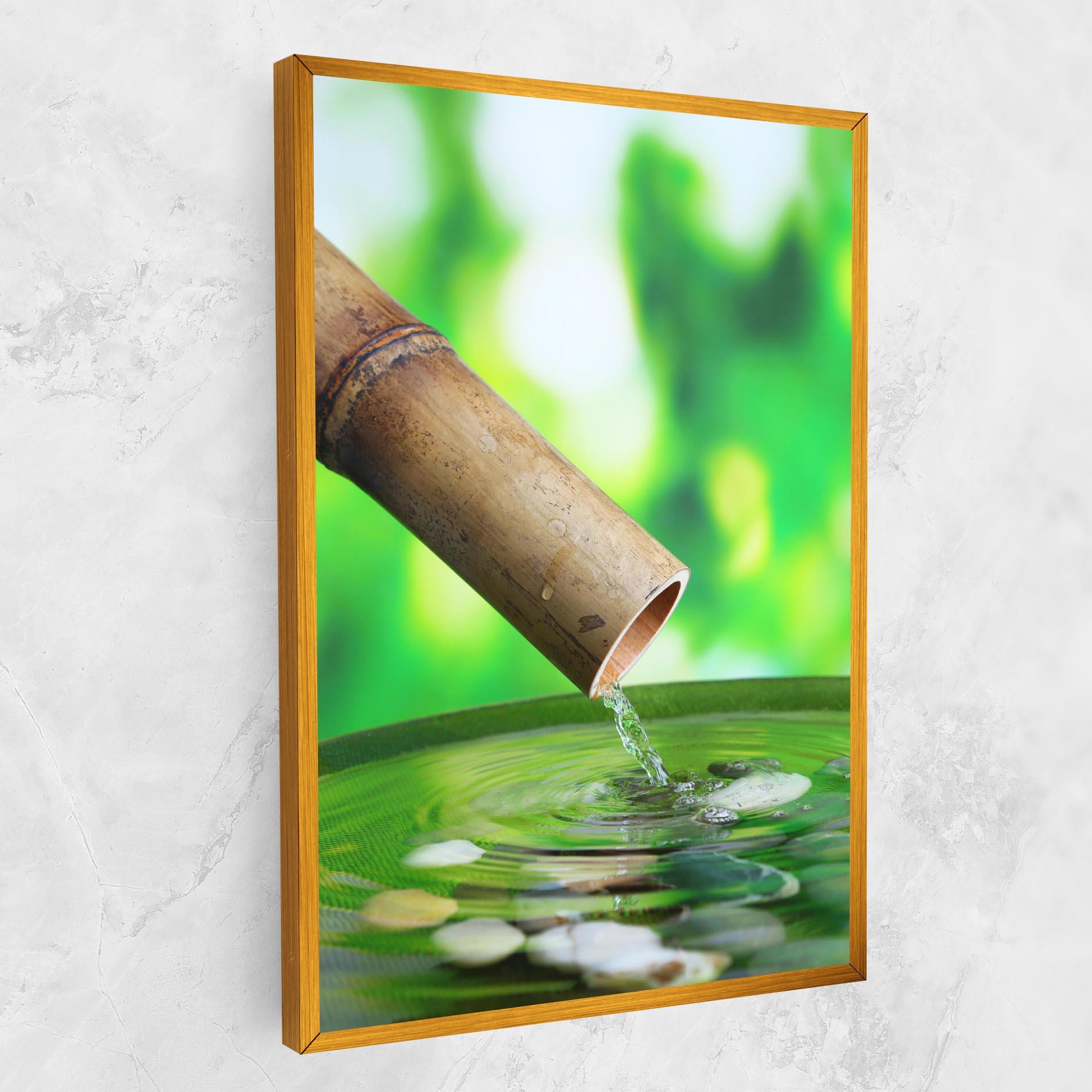 Tablou Canvas Bamboo Fountain mockup 1