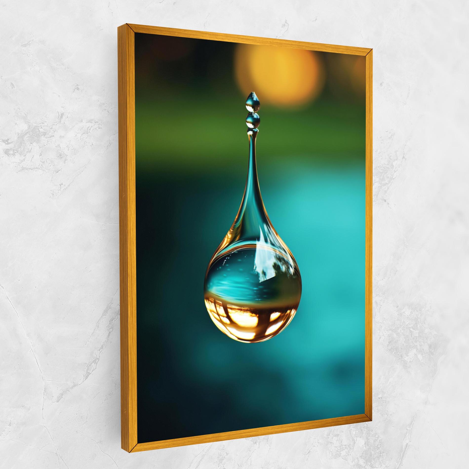 Tablou Canvas Big Green Drop mockup 1