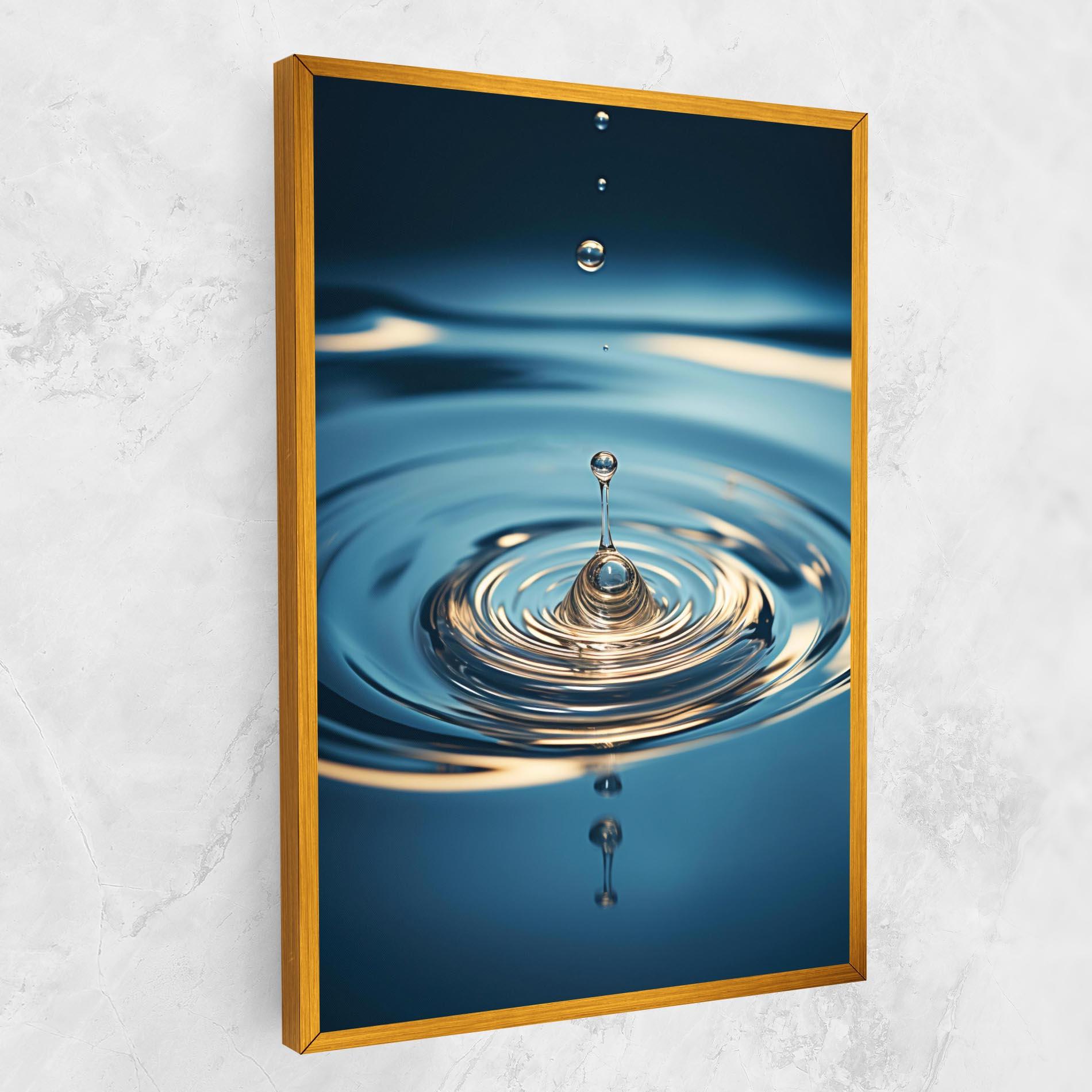 Tablou Canvas Cream Water Drop mockup 1