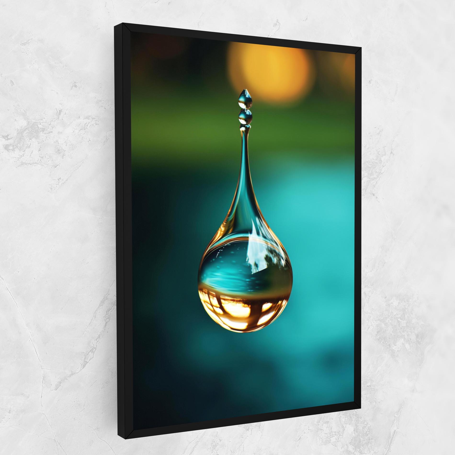 Tablou Canvas Big Green Drop mockup 1