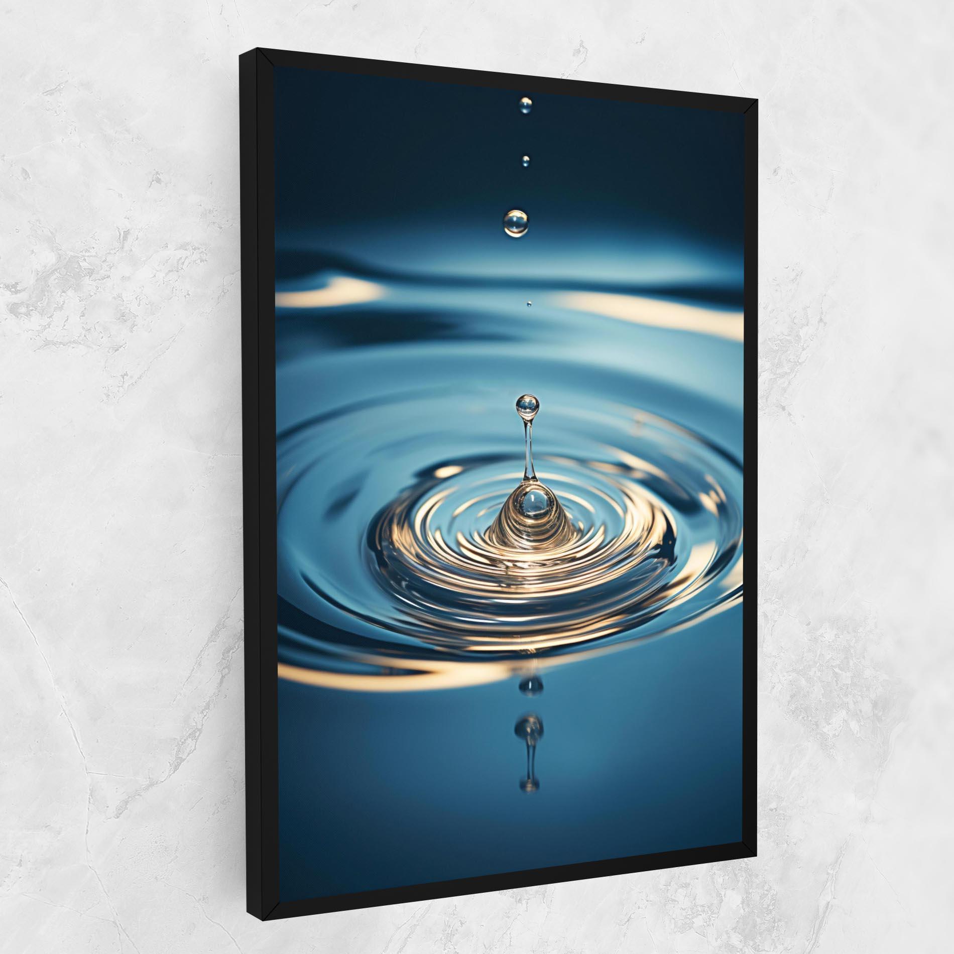 Tablou Canvas Cream Water Drop mockup 1