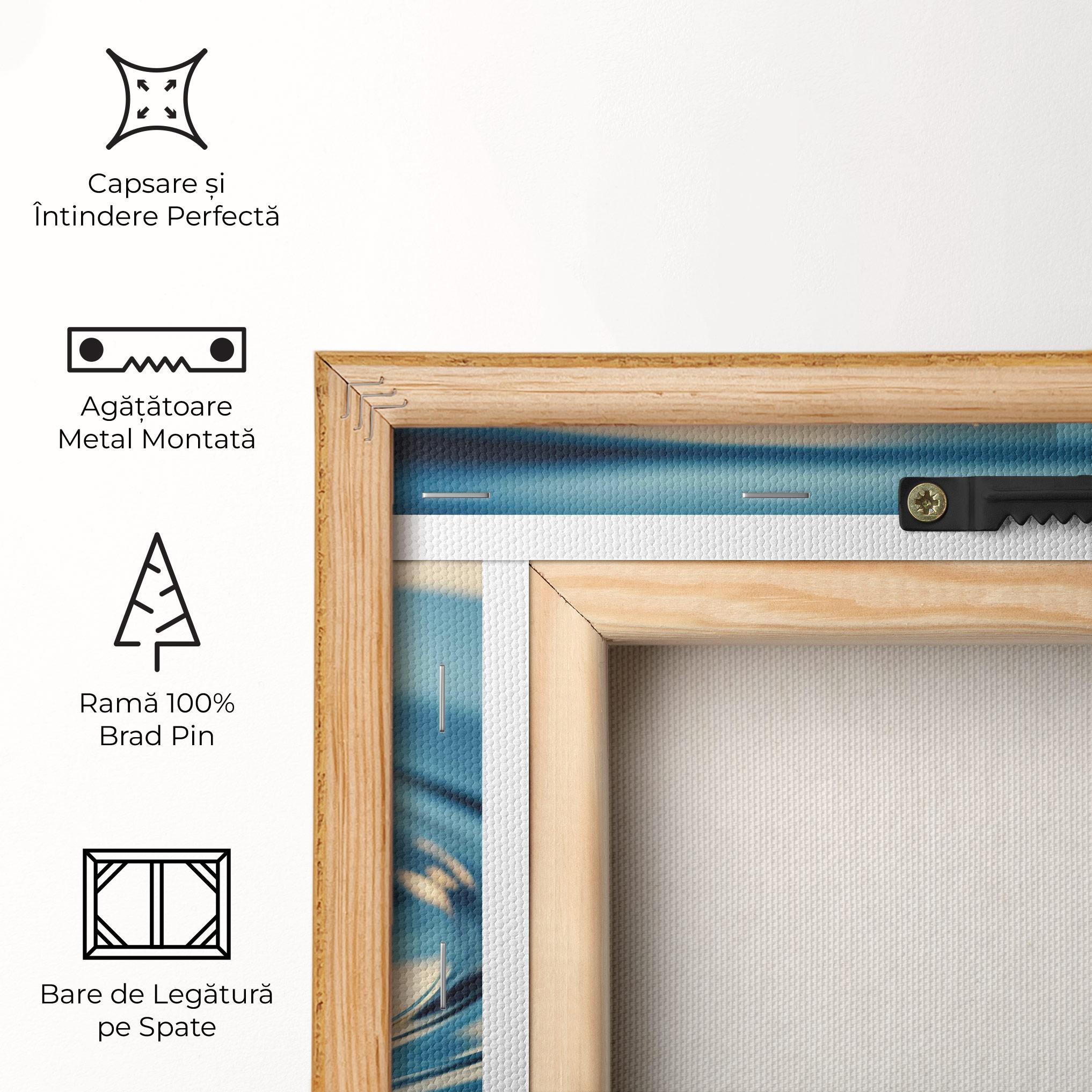 Tablou Canvas Cream Water Drop mockup 5