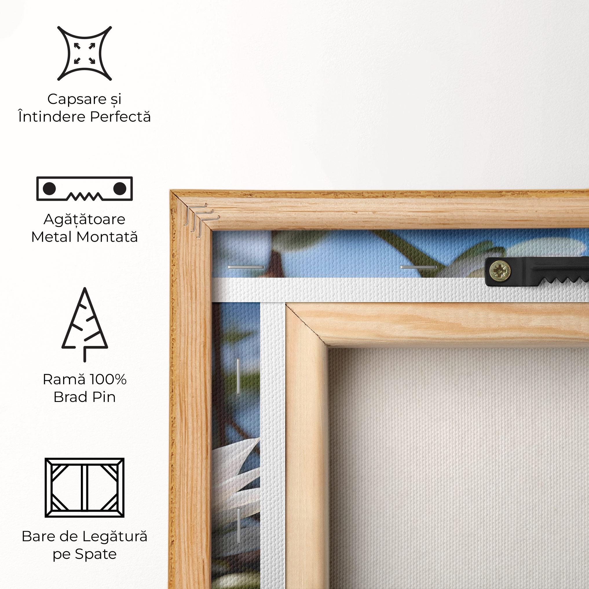 Tablou Canvas Flower Water Glass mockup 5