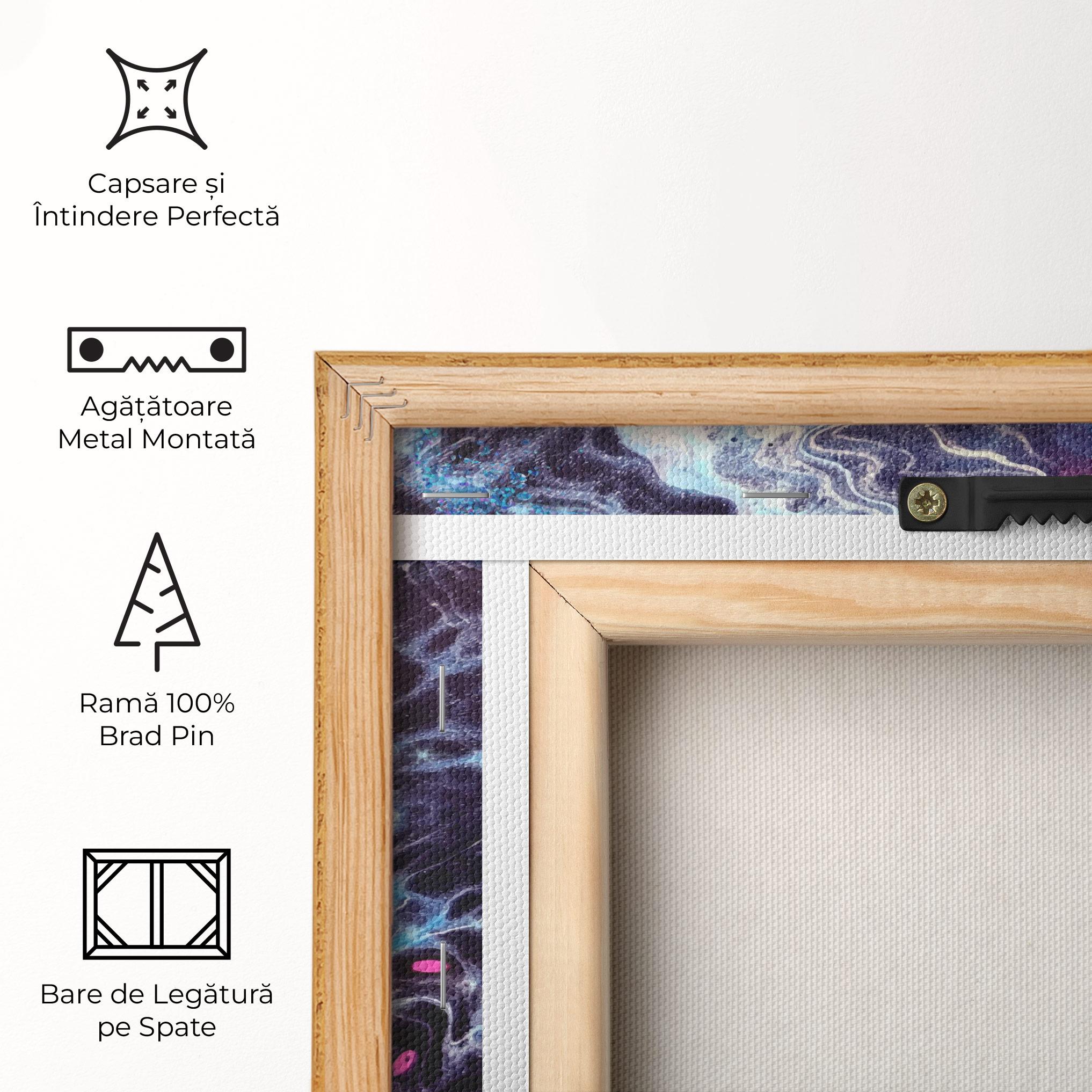 Tablou Canvas Purple Blue Water mockup 5