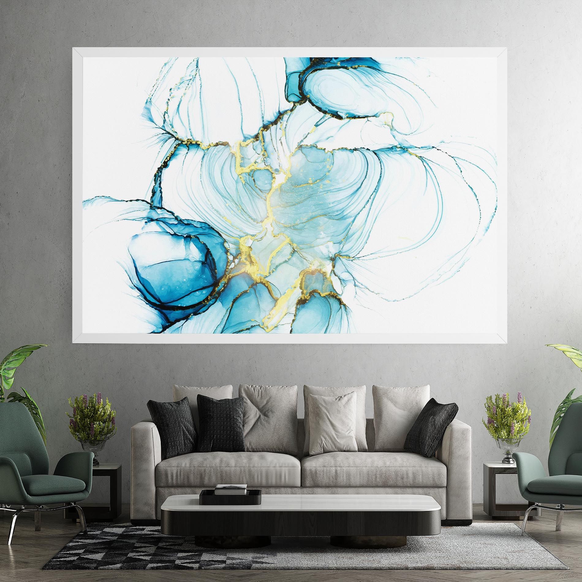 Artistic Gold Blue mockup 7