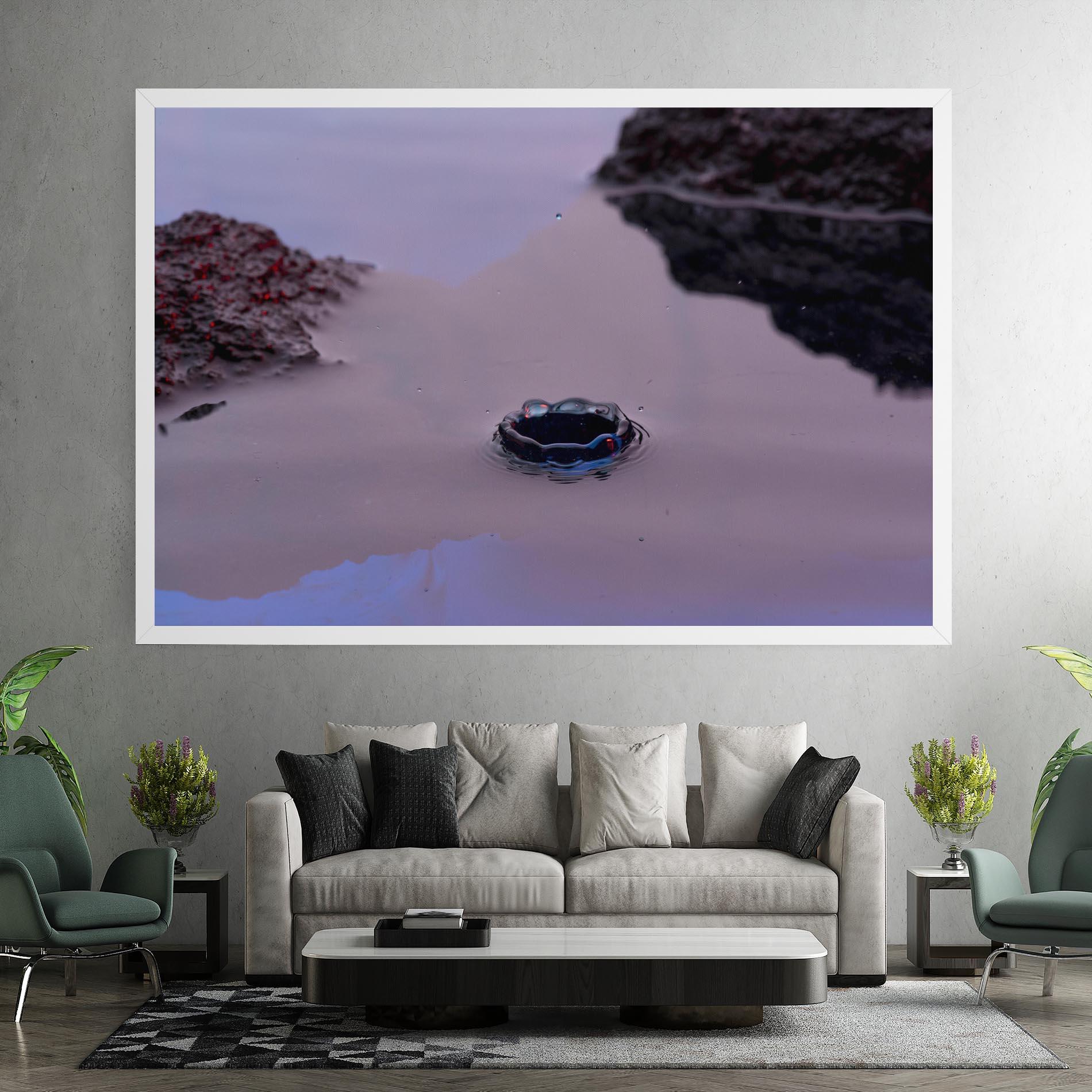 Tablou Canvas Blue Color Water mockup 7