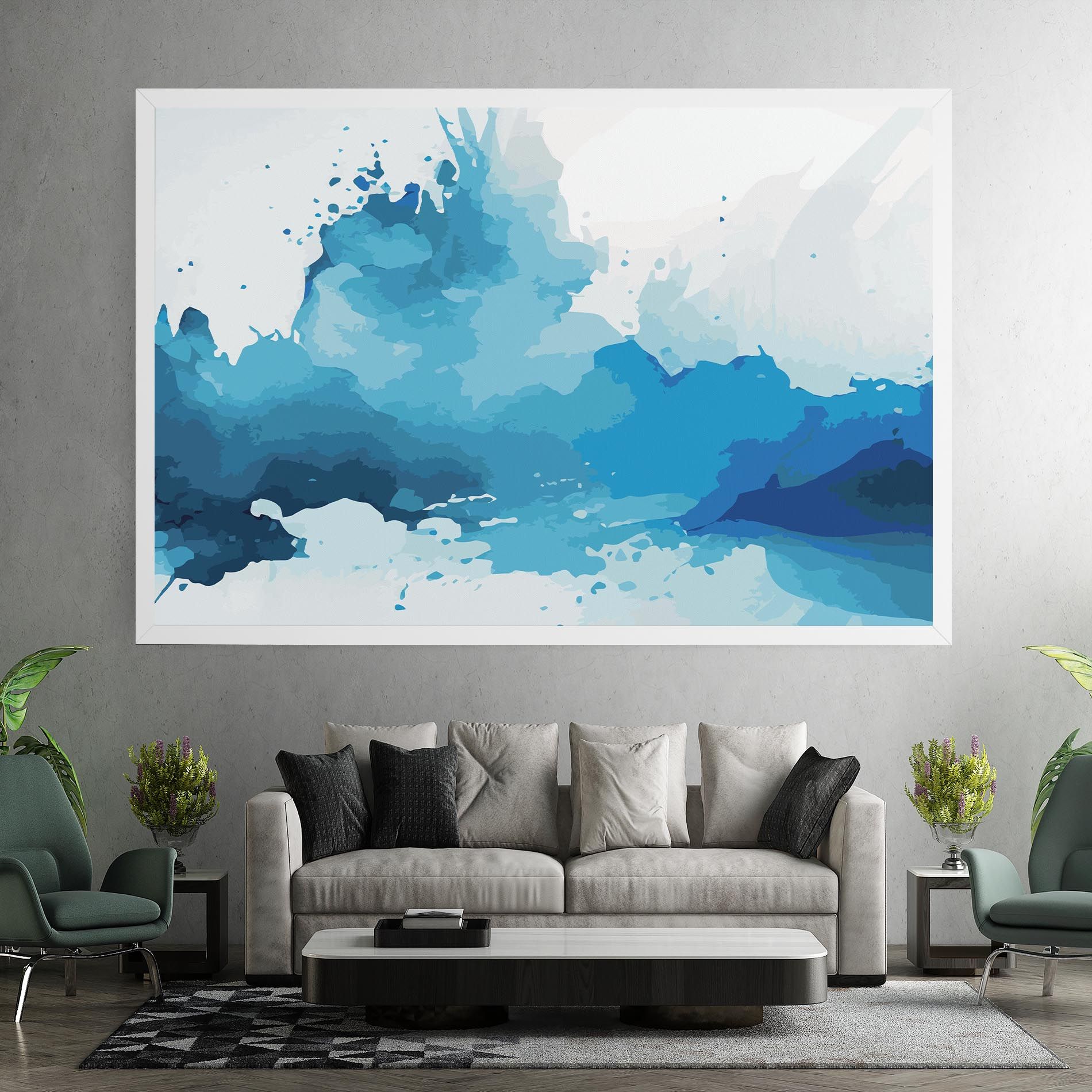 Blue Water Art mockup 7