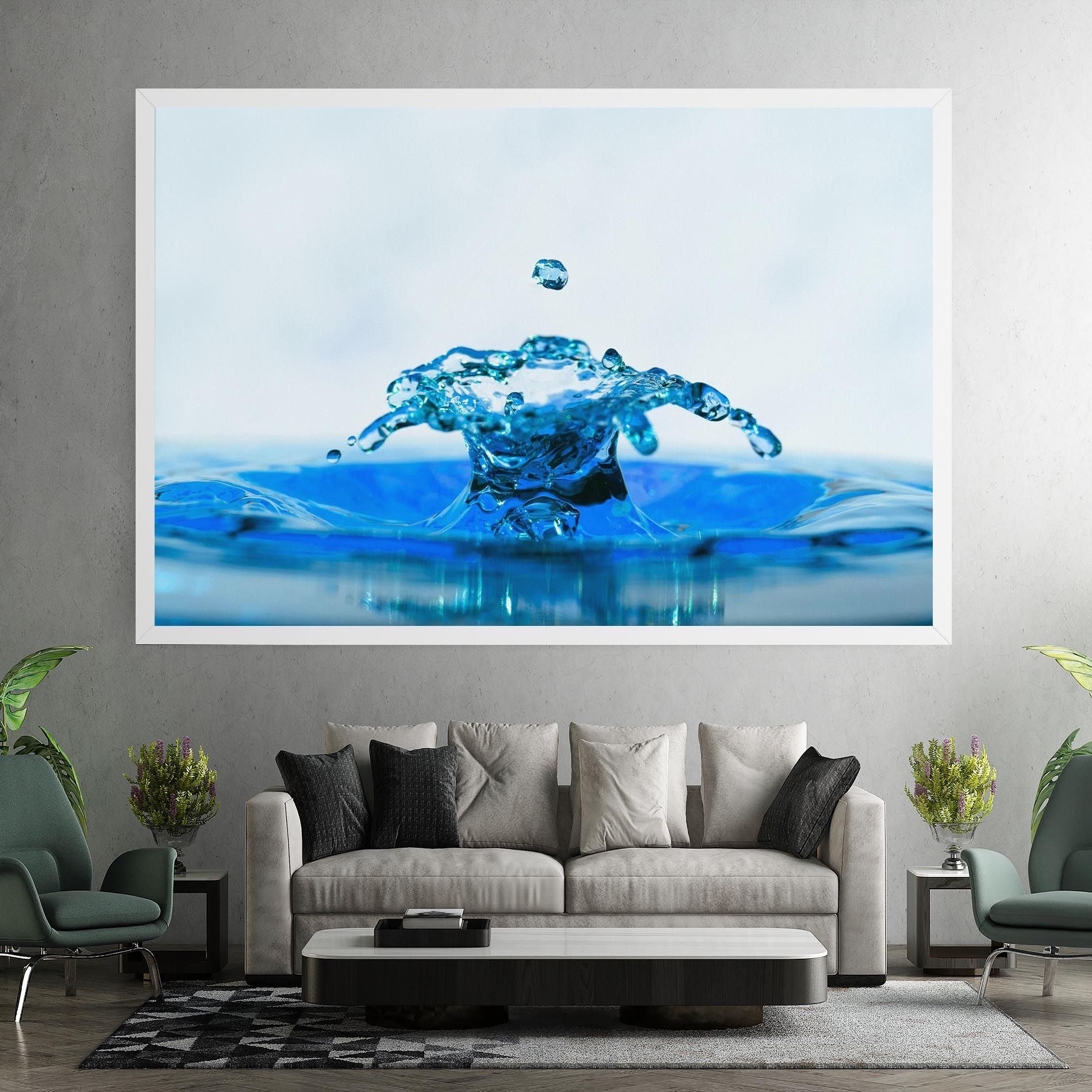 Blue Water Splash mockup 7