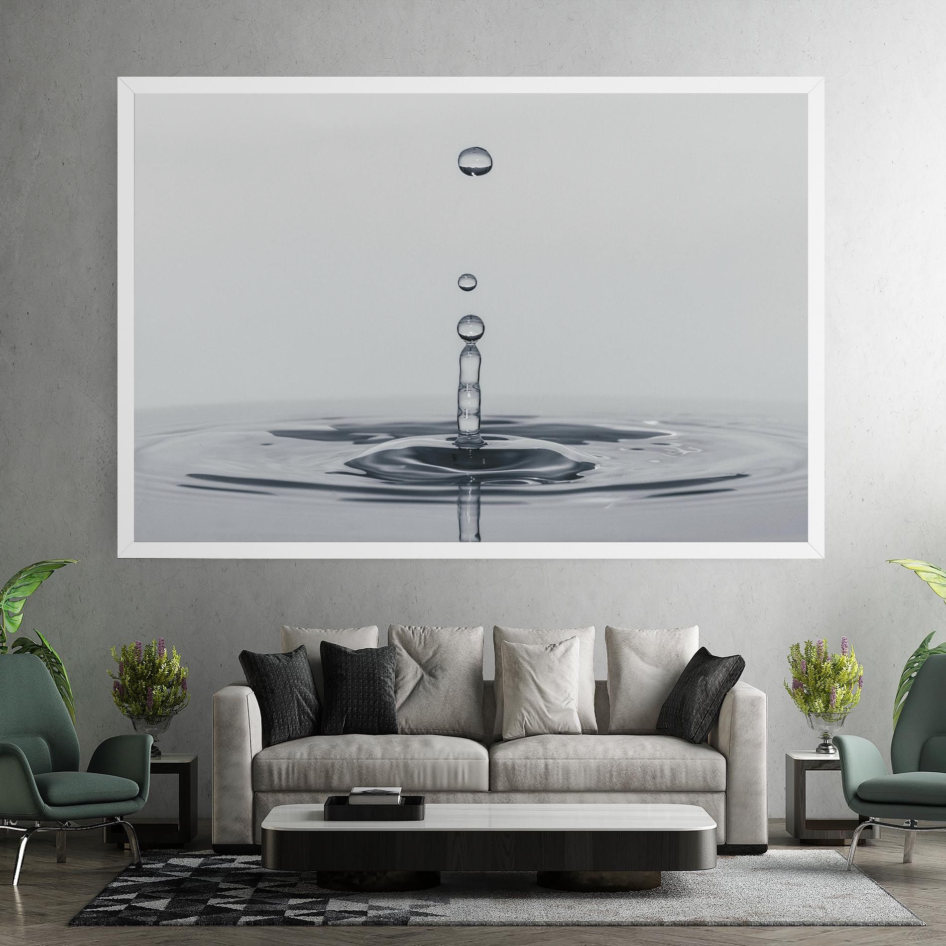 Grey Water Drop mockup 7