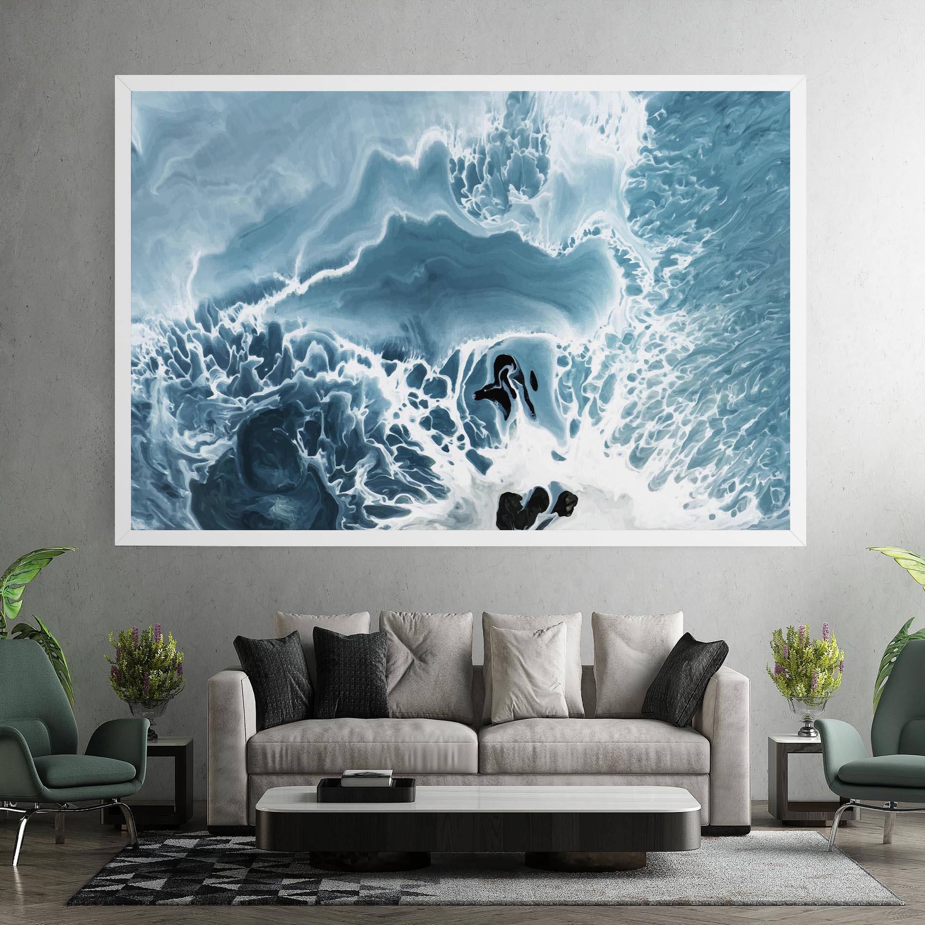 Tablou Canvas Light Blue Ocean mockup 7
