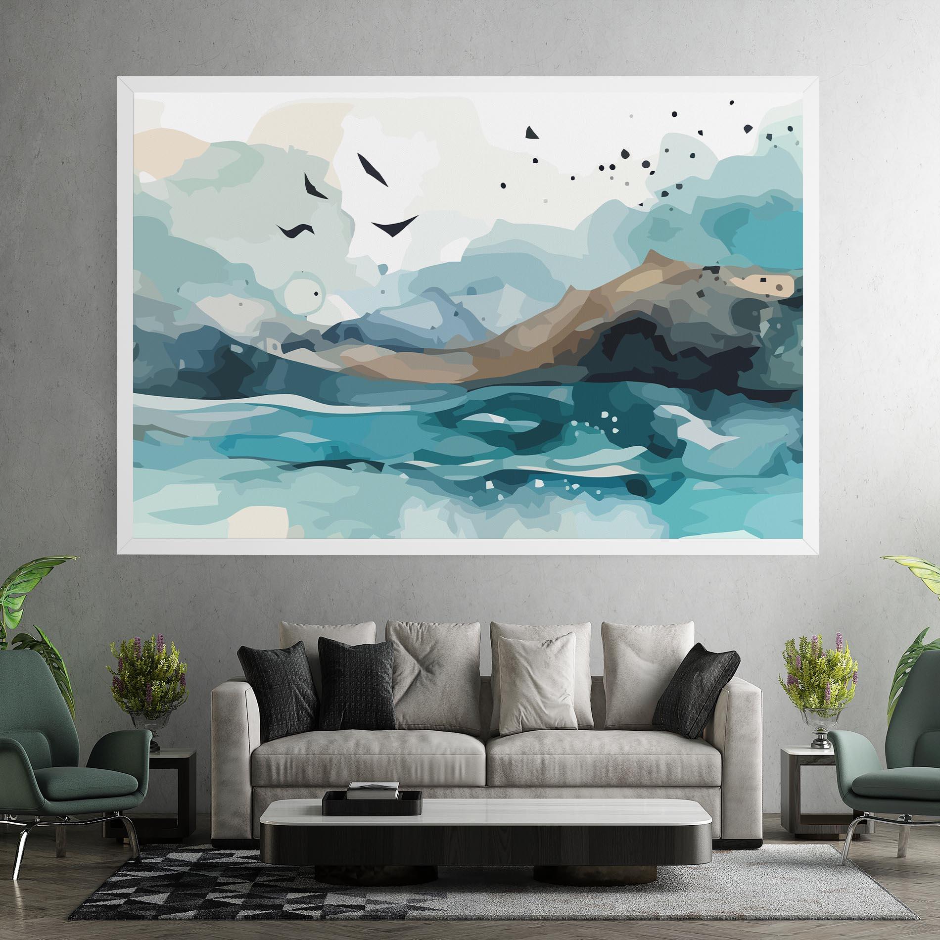 Tablou Canvas Water Birds mockup 7
