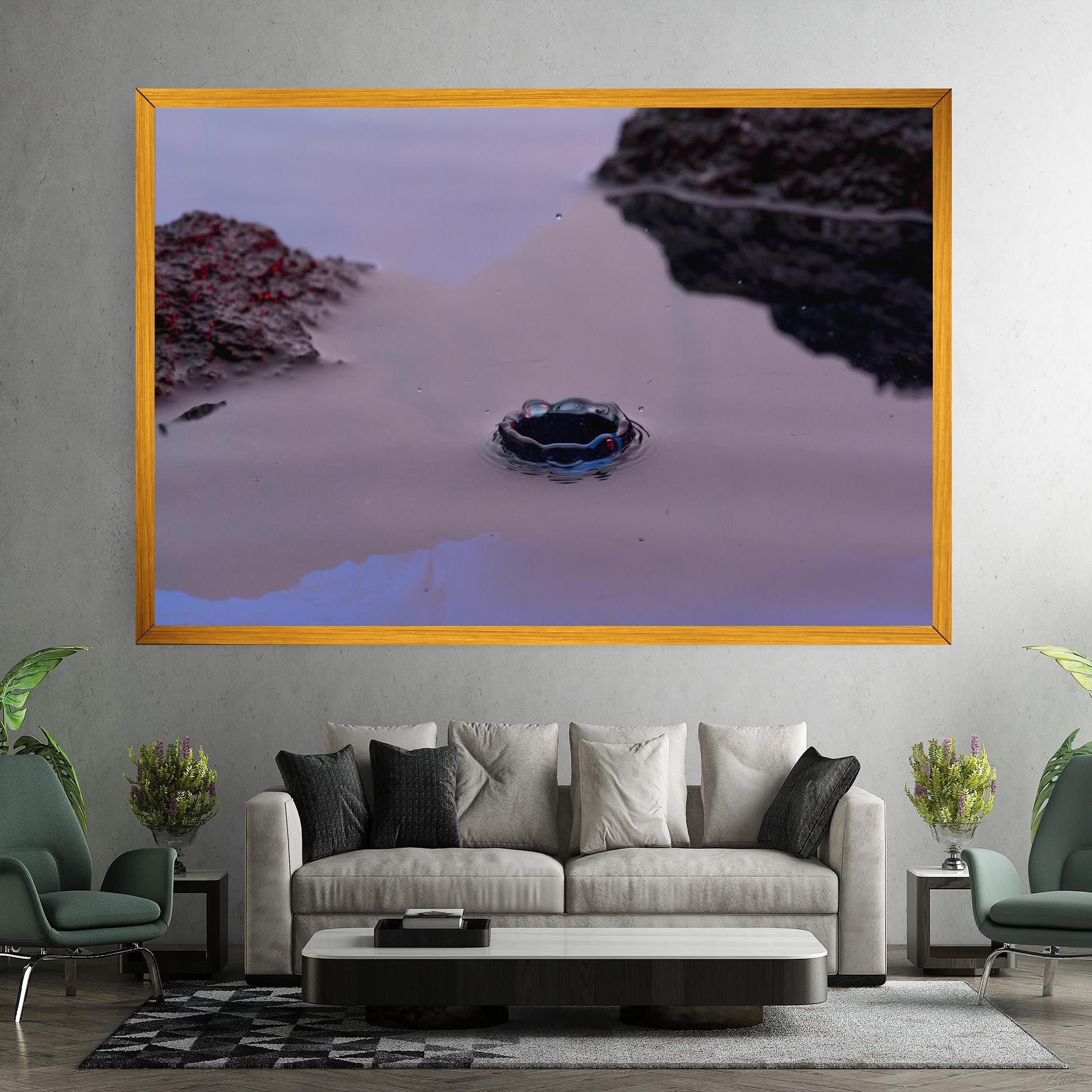 Blue Color Water mockup 7