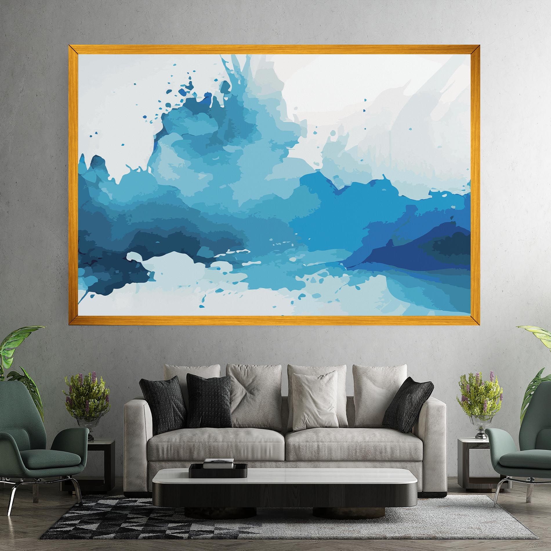 Blue Water Art mockup 7