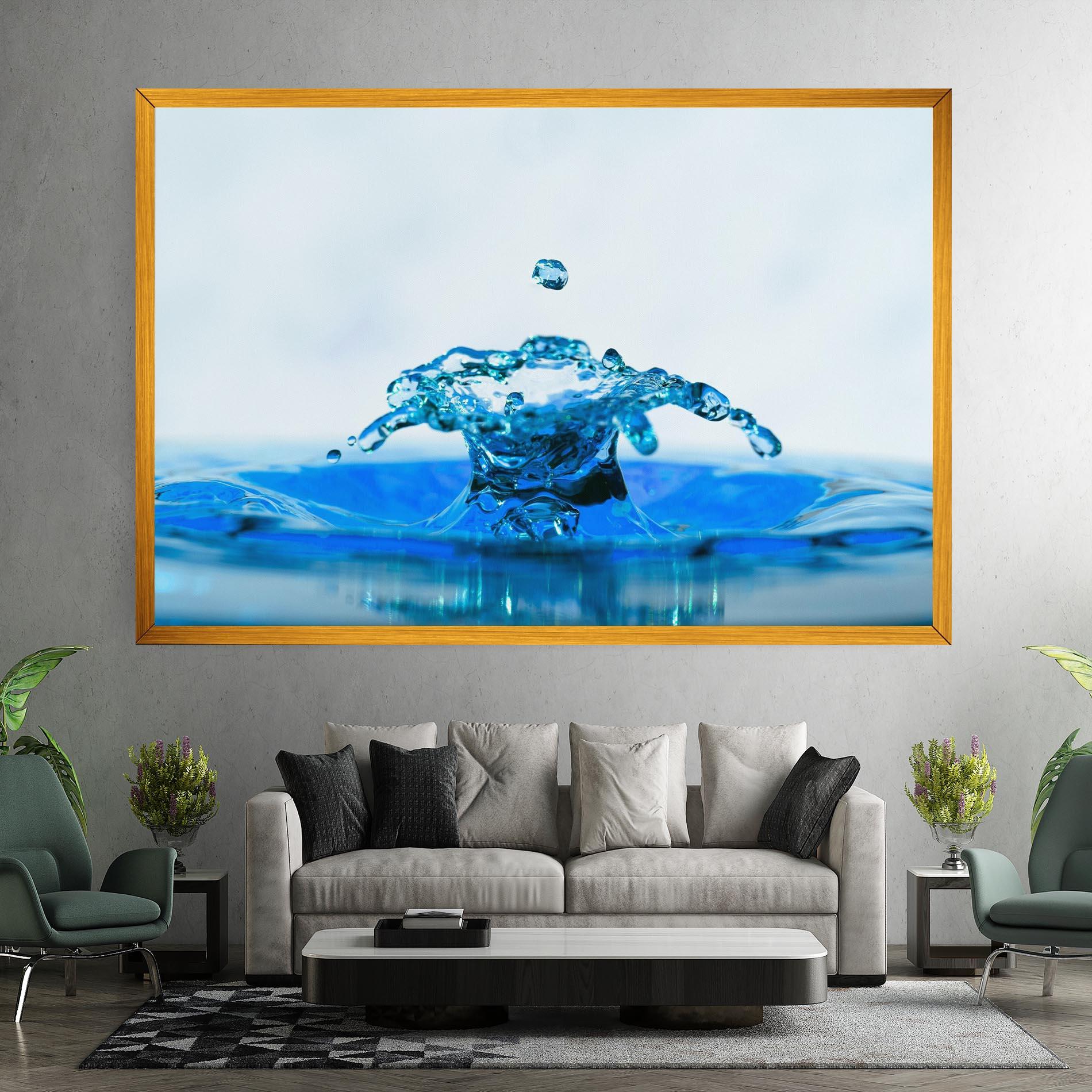 Tablou Canvas Blue Water Splash mockup 7