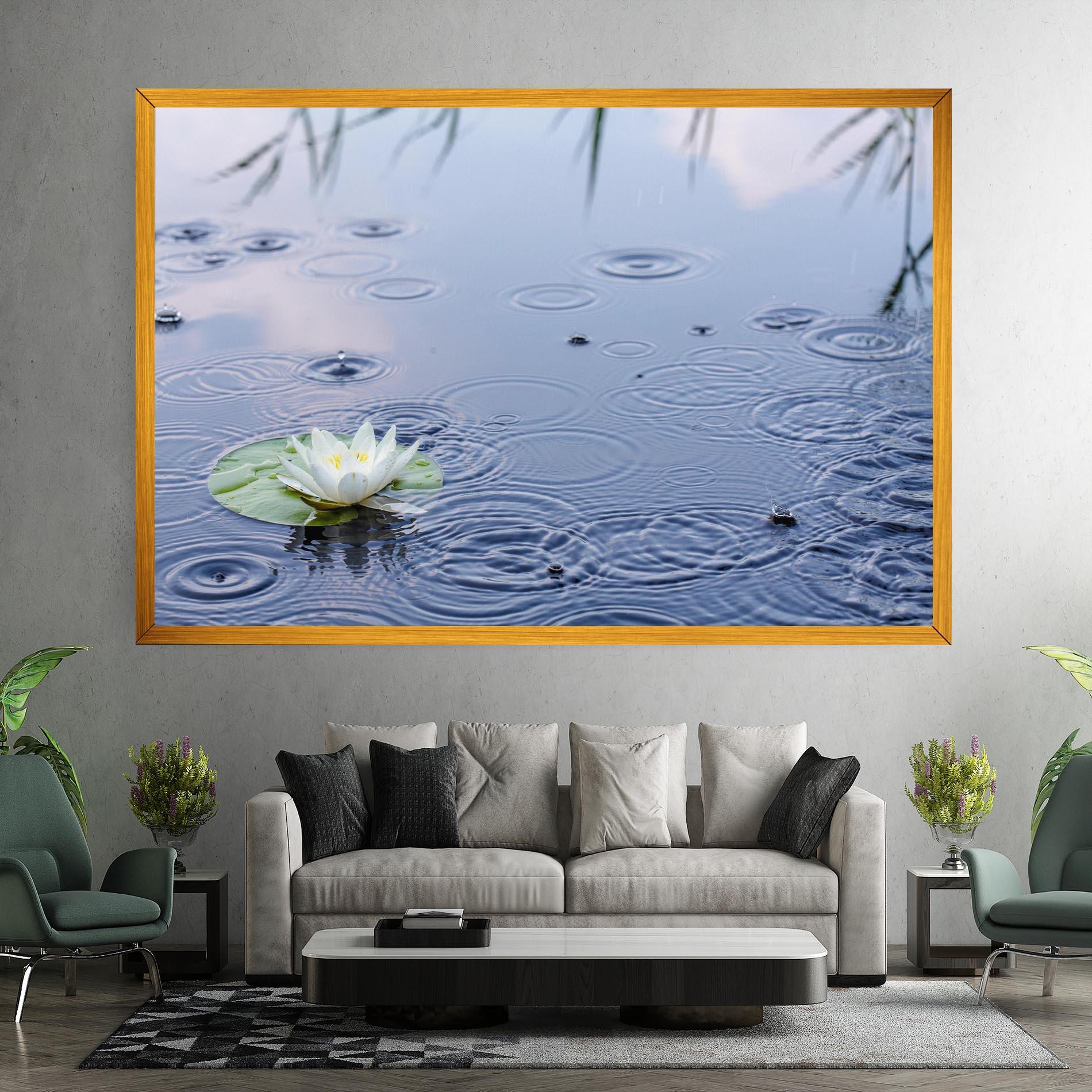Tablou Canvas Clear Lake Rain mockup 7