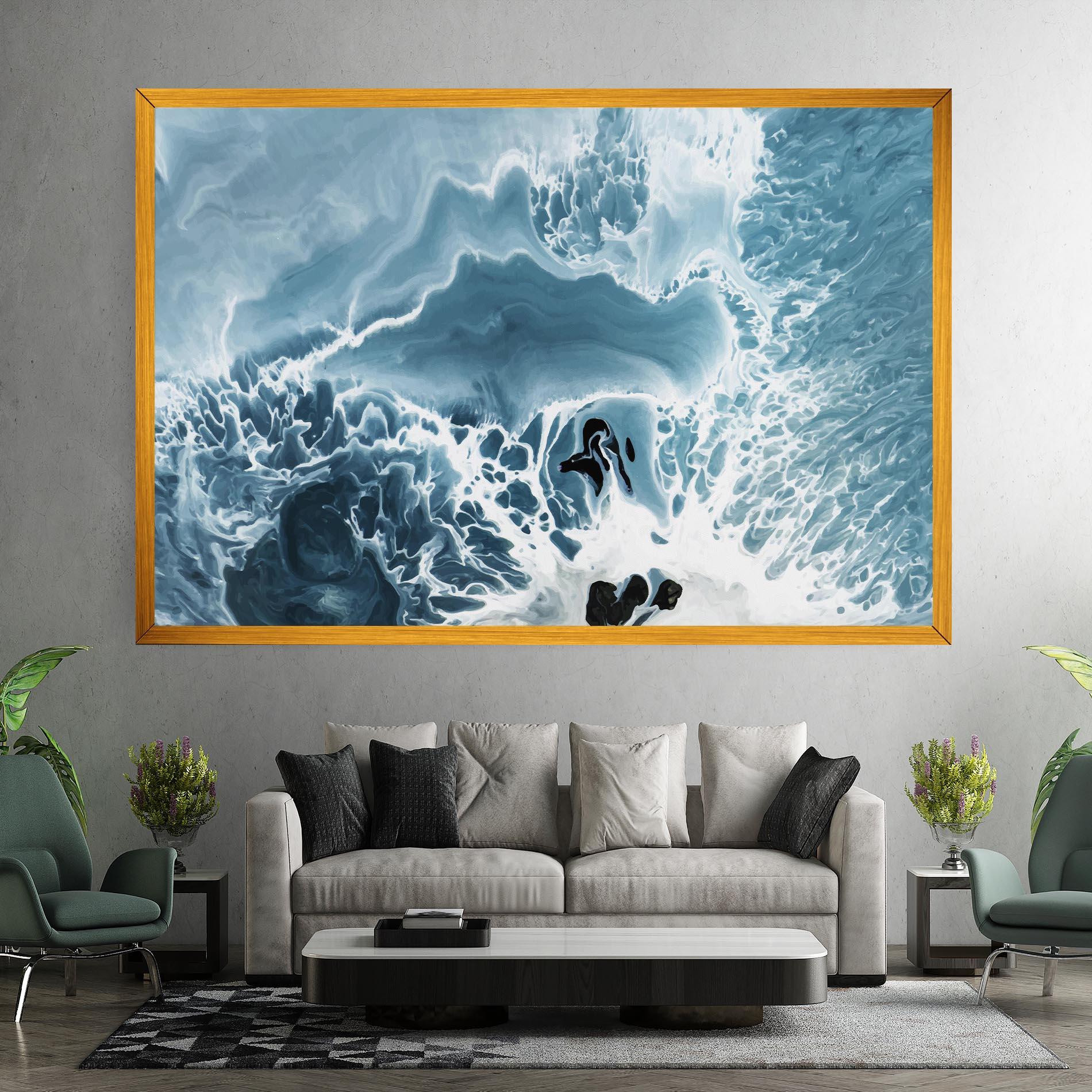 Tablou Canvas Light Blue Ocean mockup 7