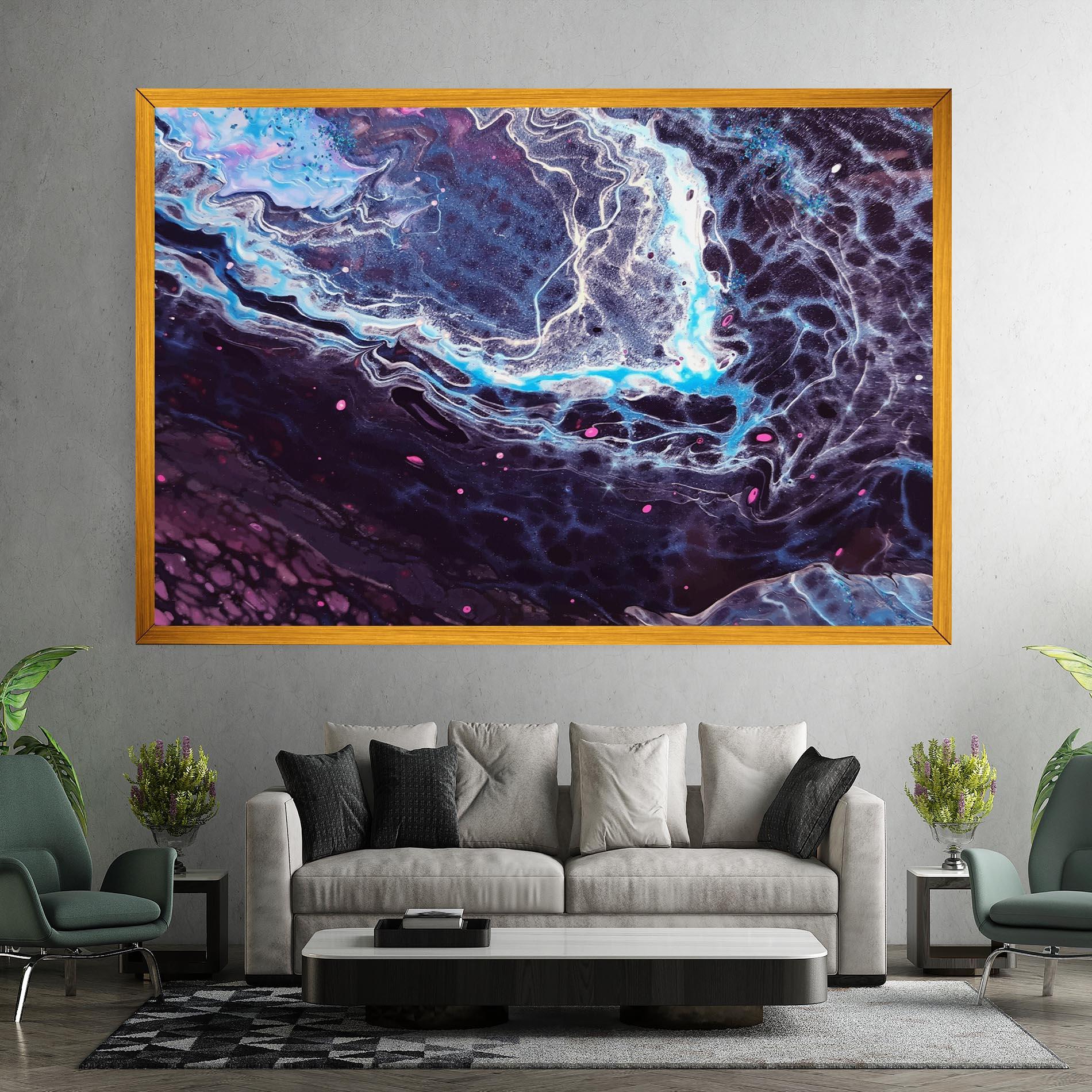 Tablou Canvas Purple Blue Water mockup 7