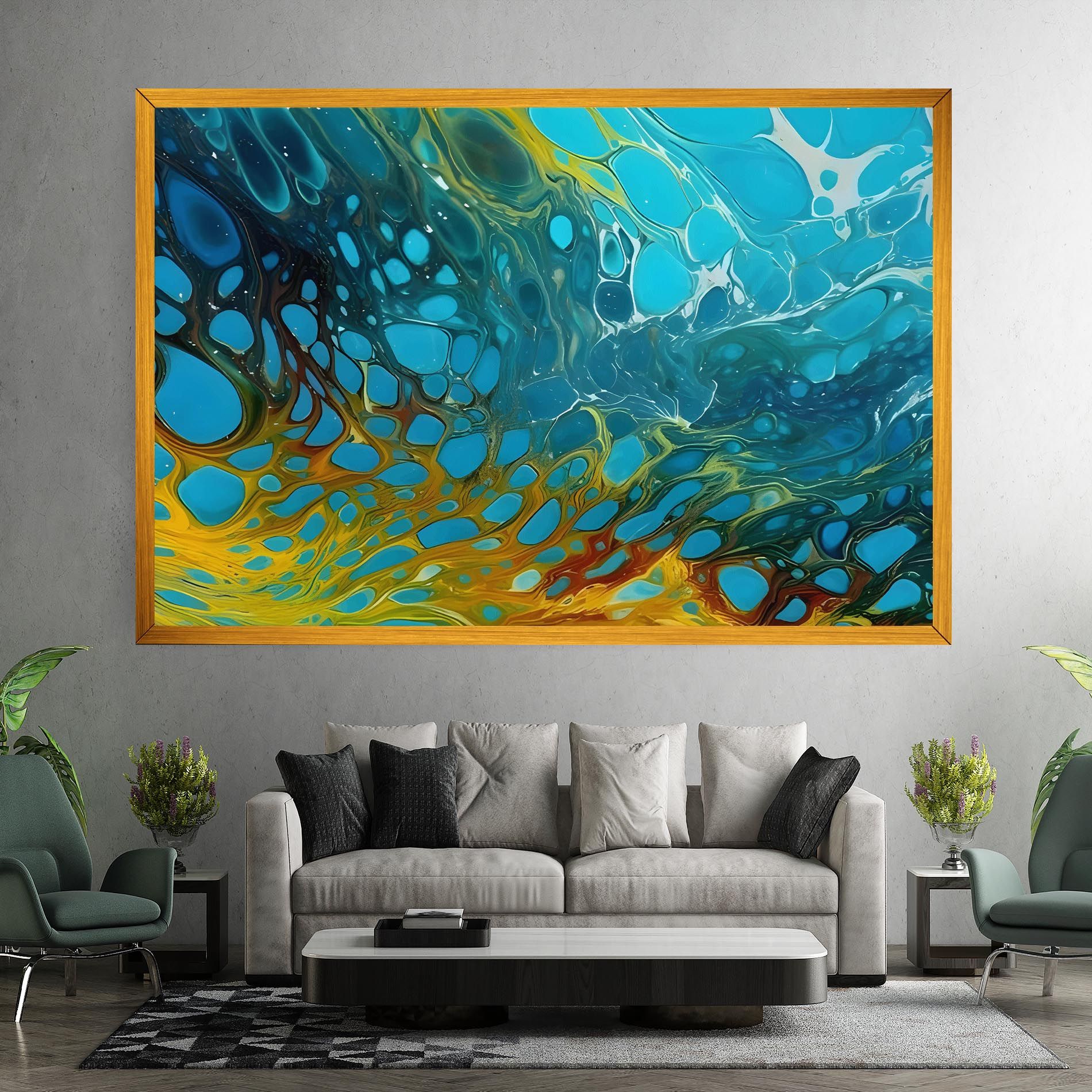 Yellow Green Ocean mockup 7