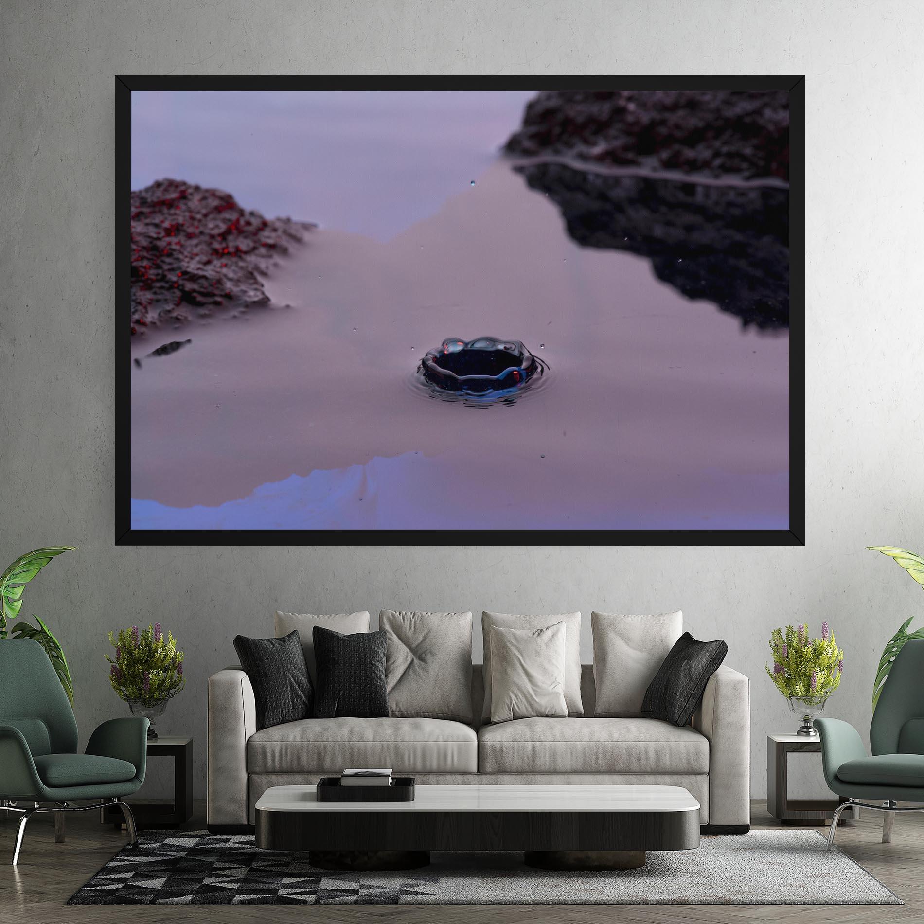 Tablou Canvas Blue Color Water mockup 7