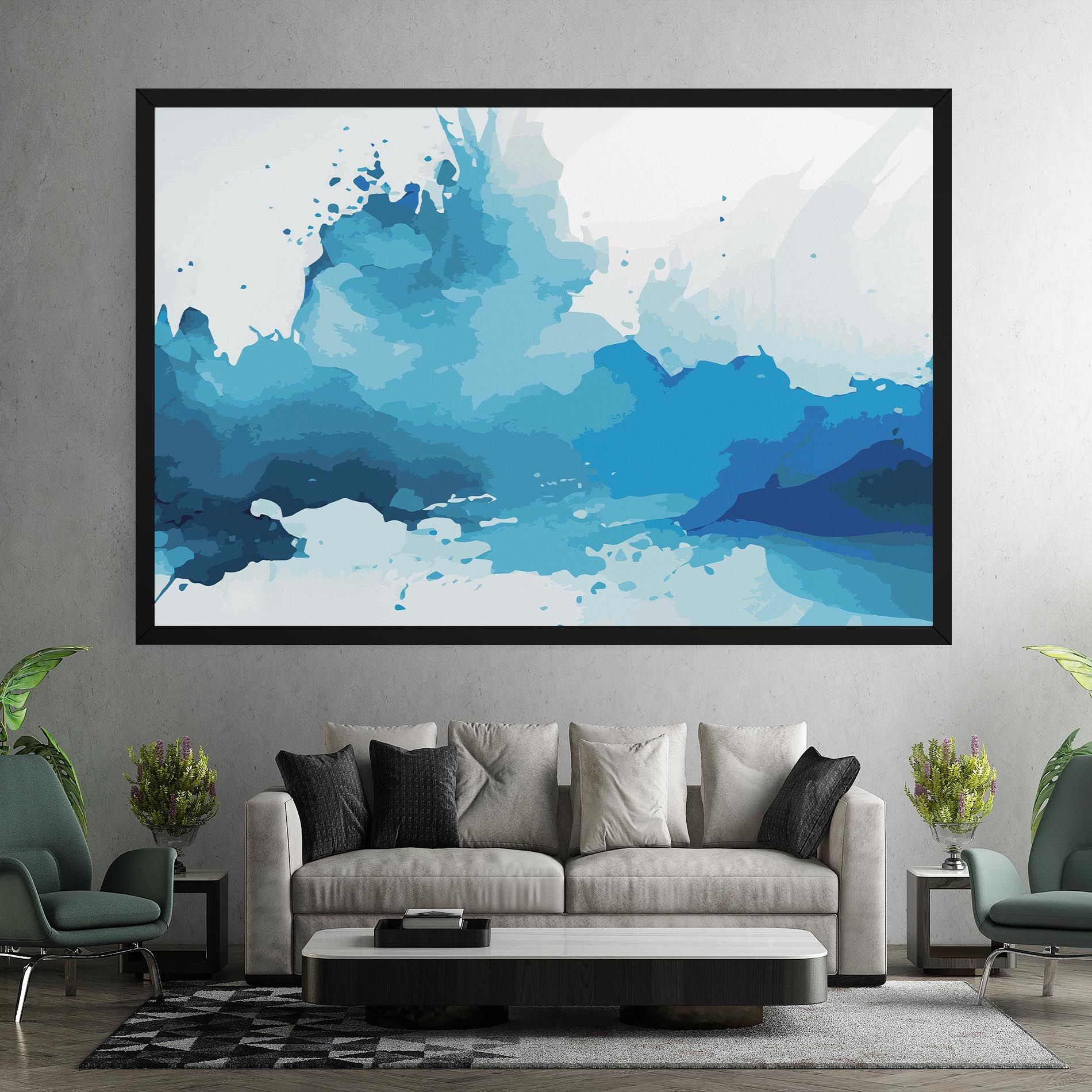 Blue Water Art mockup 7