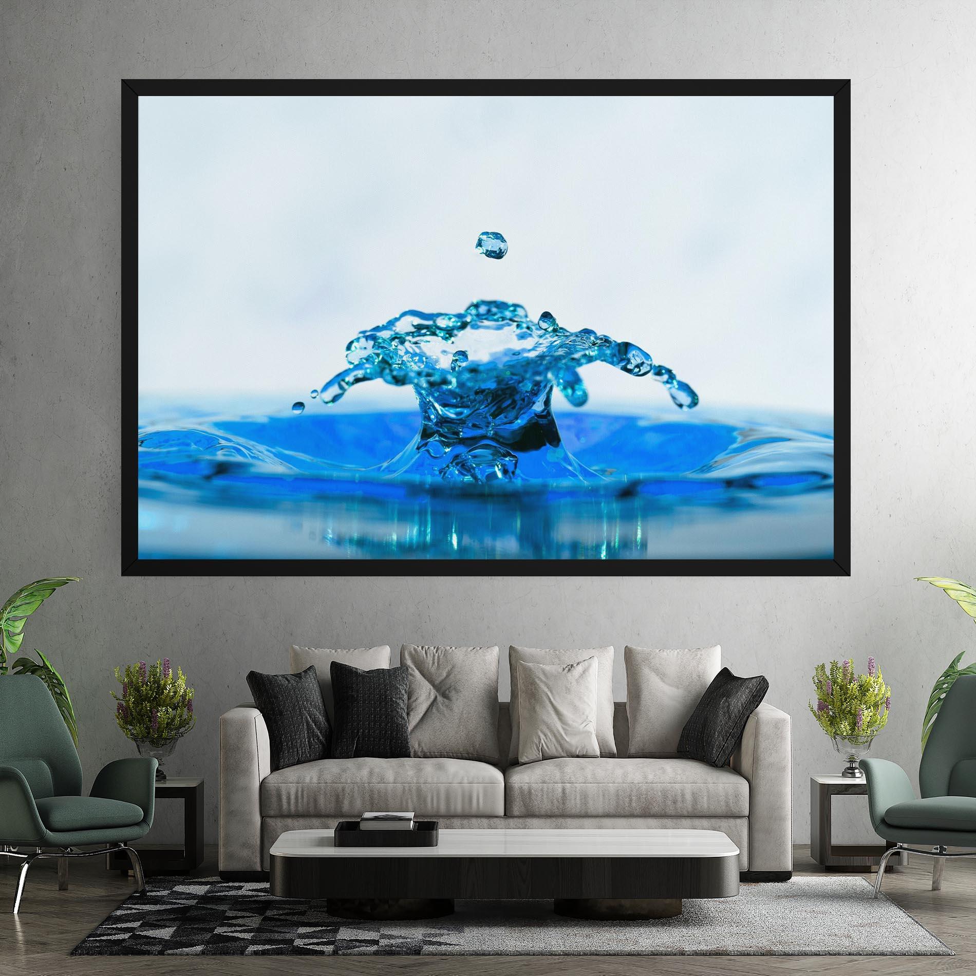 Tablou Canvas Blue Water Splash mockup 7