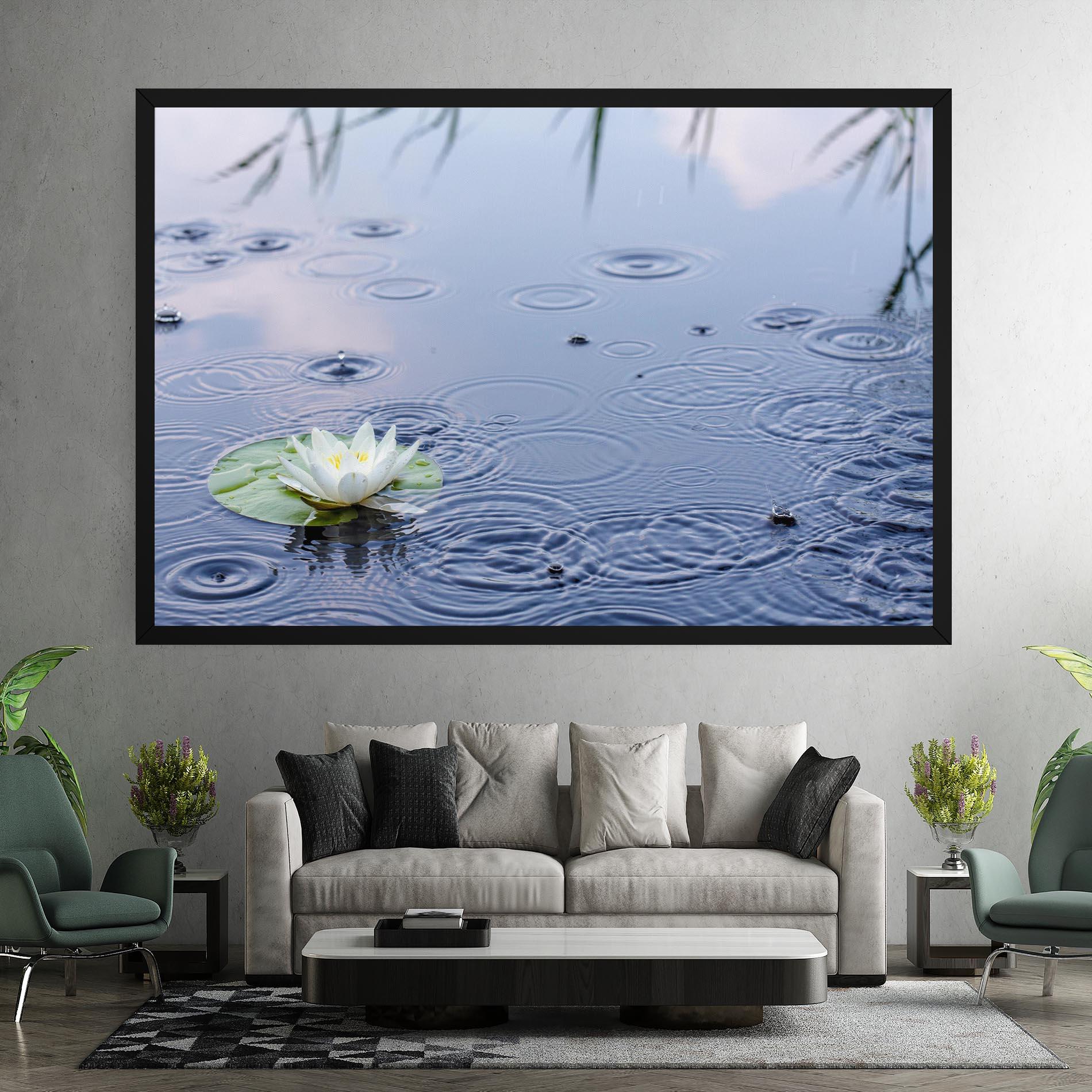 Tablou Canvas Clear Lake Rain mockup 7