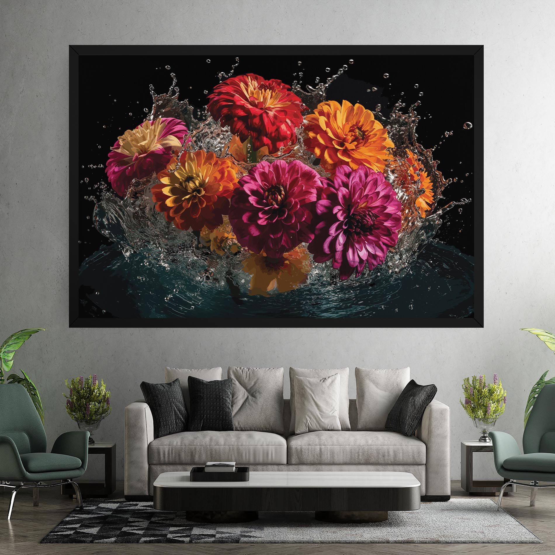 Flower Water Splash mockup 7